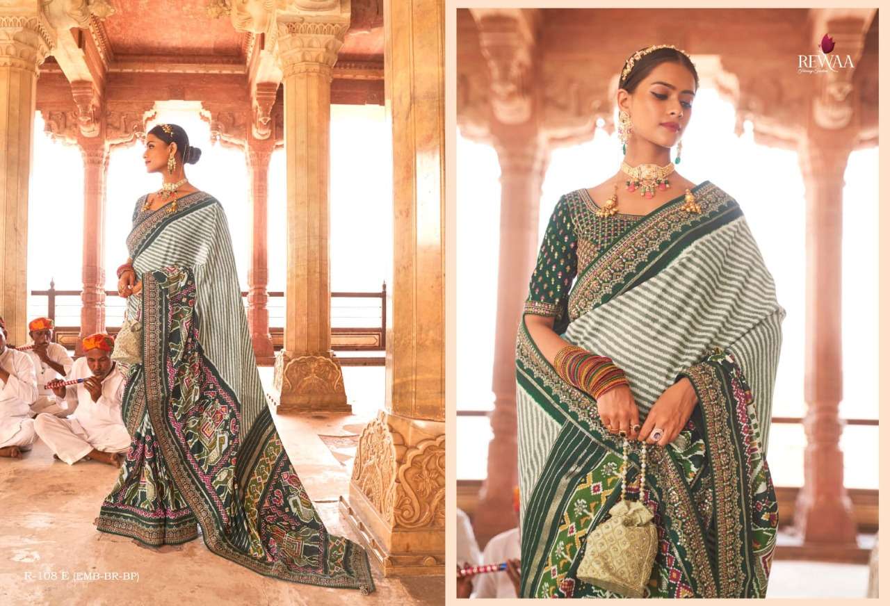 SOOR BY REWAA INDIAN TRADITIONAL WEAR COLLECTION BEAUTIFUL STYLISH FANCY COLORFUL PARTY WEAR & OCCASIONAL WEAR PATOLA SILK SAREES AT WHOLESALE PRICE