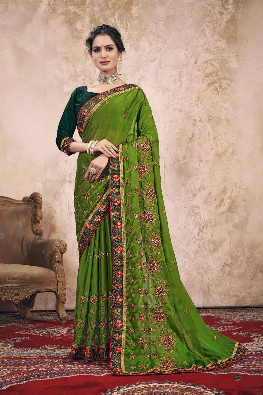 ORCHID RANGOLI BY YADU NANDAN FASHION 01 TO 04 SERIES INDIAN TRADITIONAL WEAR COLLECTION BEAUTIFUL STYLISH FANCY COLORFUL PARTY WEAR & OCCASIONAL WEAR RANGOLI CREPE SAREES AT WHOLESALE PRICE