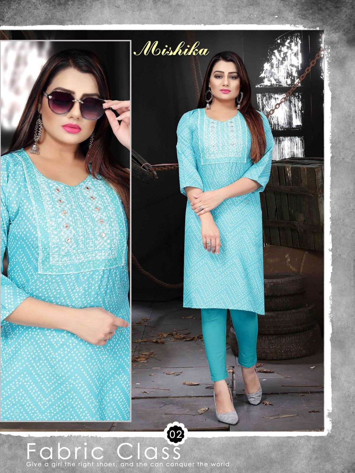 MISHIKA BY AAGYA 01 TO 08 SERIES DESIGNER STYLISH FANCY COLORFUL BEAUTIFUL PARTY WEAR & ETHNIC WEAR COLLECTION RAYON KURTIS AT WHOLESALE PRICE