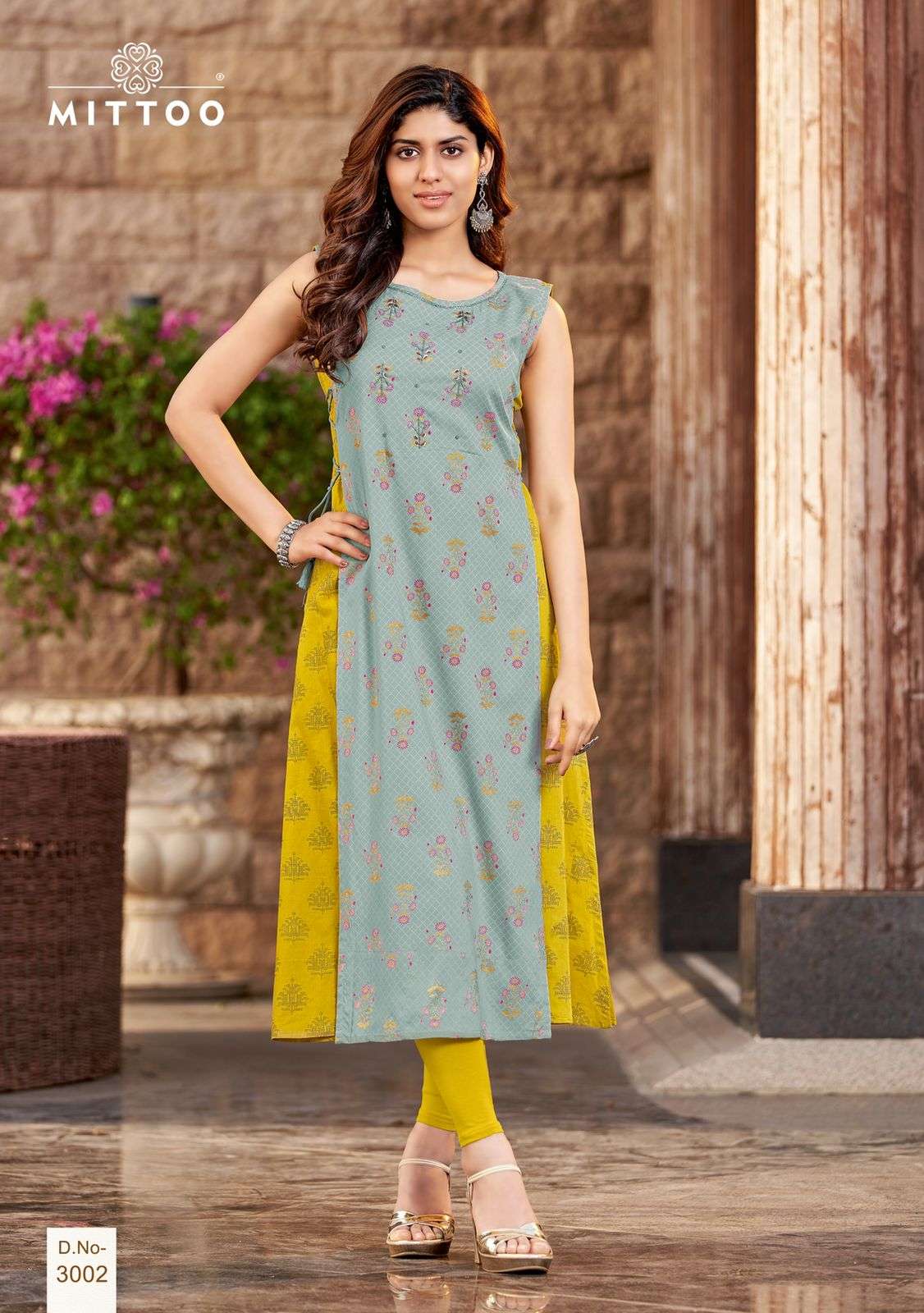 NANDANI BY MITTOO 3001 TO 3004 SERIES DESIGNER STYLISH FANCY COLORFUL BEAUTIFUL PARTY WEAR & ETHNIC WEAR COLLECTION RAYON KURTIS AT WHOLESALE PRICE