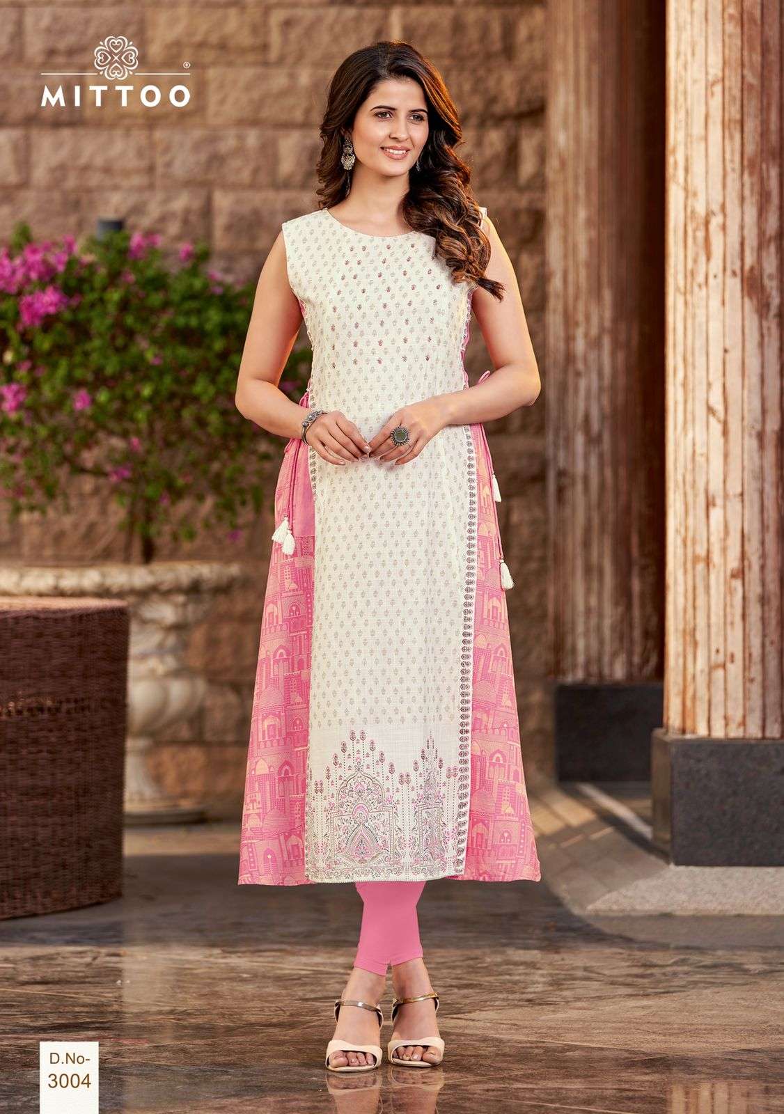 NANDANI BY MITTOO 3001 TO 3004 SERIES DESIGNER STYLISH FANCY COLORFUL BEAUTIFUL PARTY WEAR & ETHNIC WEAR COLLECTION RAYON KURTIS AT WHOLESALE PRICE