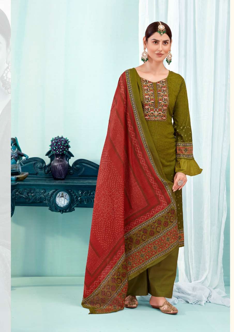 NAISHAA BY YASHIKA TRENDS 1001 TO 1008 SERIES BEAUTIFUL SUITS COLORFUL STYLISH FANCY CASUAL WEAR & ETHNIC WEAR HEAVY COTTON PRINT DRESSES AT WHOLESALE PRICE