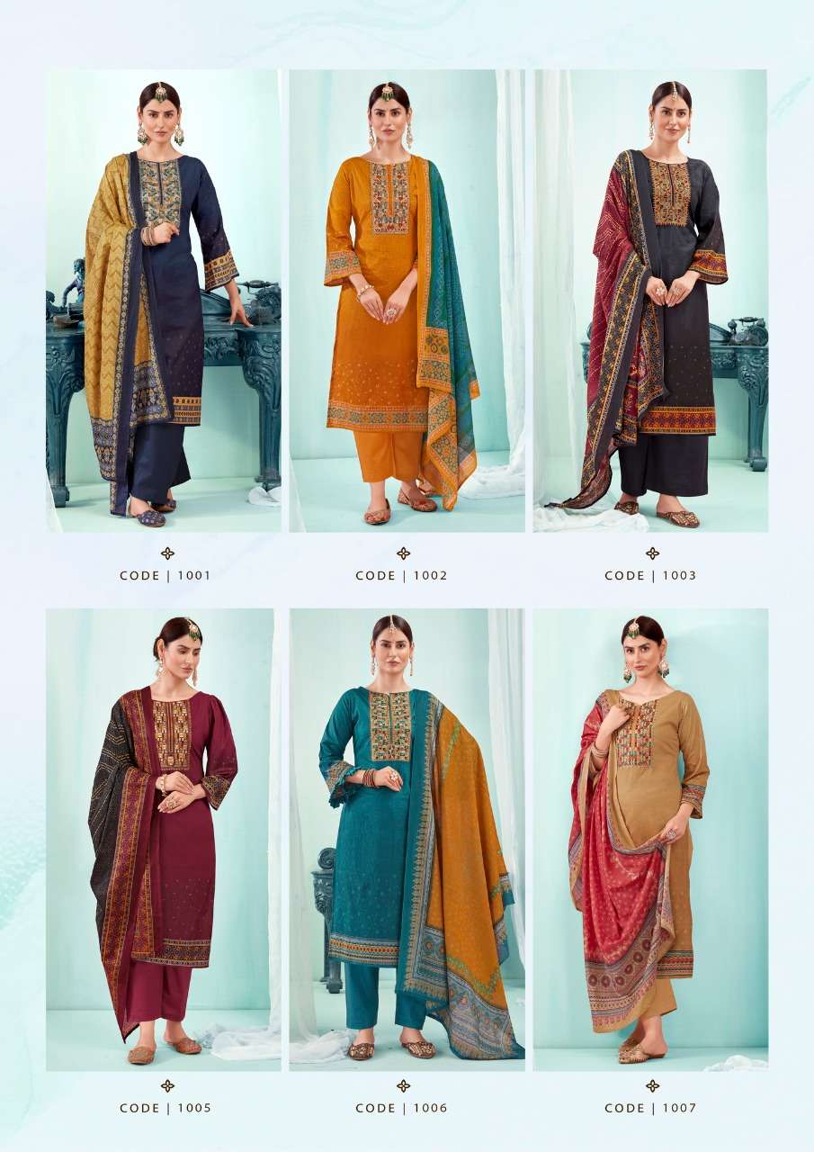 NAISHAA BY YASHIKA TRENDS 1001 TO 1008 SERIES BEAUTIFUL SUITS COLORFUL STYLISH FANCY CASUAL WEAR & ETHNIC WEAR HEAVY COTTON PRINT DRESSES AT WHOLESALE PRICE