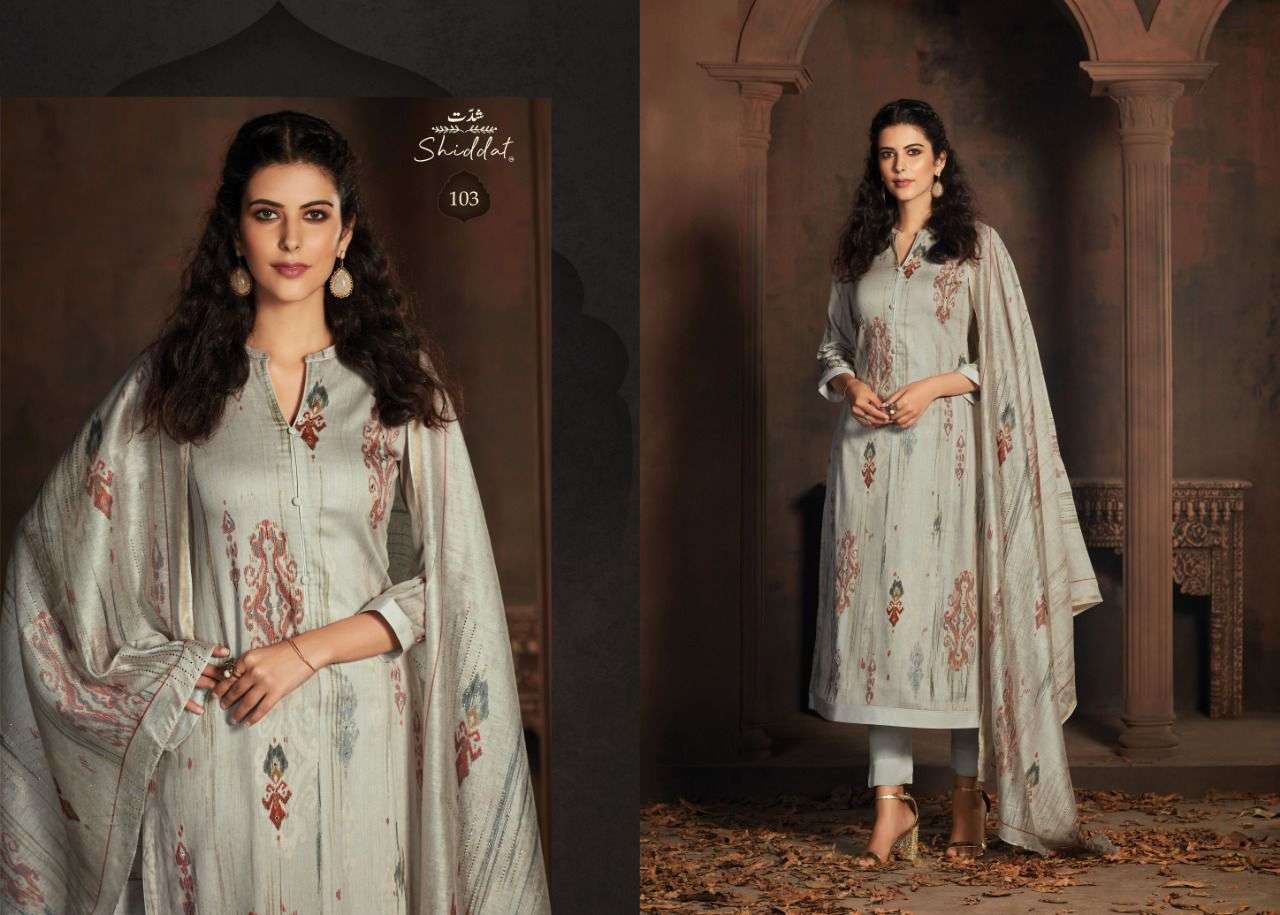 AYANA BY SHIDDAT 101 TO 110 SERIES BEAUTIFUL SUITS COLORFUL STYLISH FANCY CASUAL WEAR & ETHNIC WEAR COTTON SATIN PRINT DRESSES AT WHOLESALE PRICE