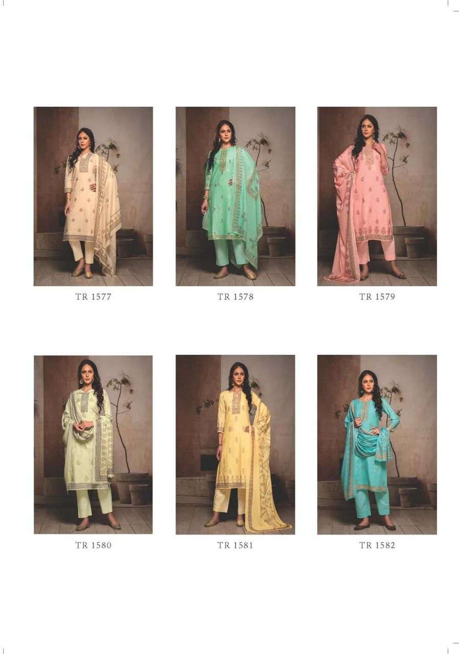 DIMPAL VOL-4 BY RIVAA 1577 TO 1582 SERIES BEAUTIFUL SUITS COLORFUL STYLISH FANCY CASUAL WEAR & ETHNIC WEAR COTTON DIGITAL PRINT DRESSES AT WHOLESALE PRICE