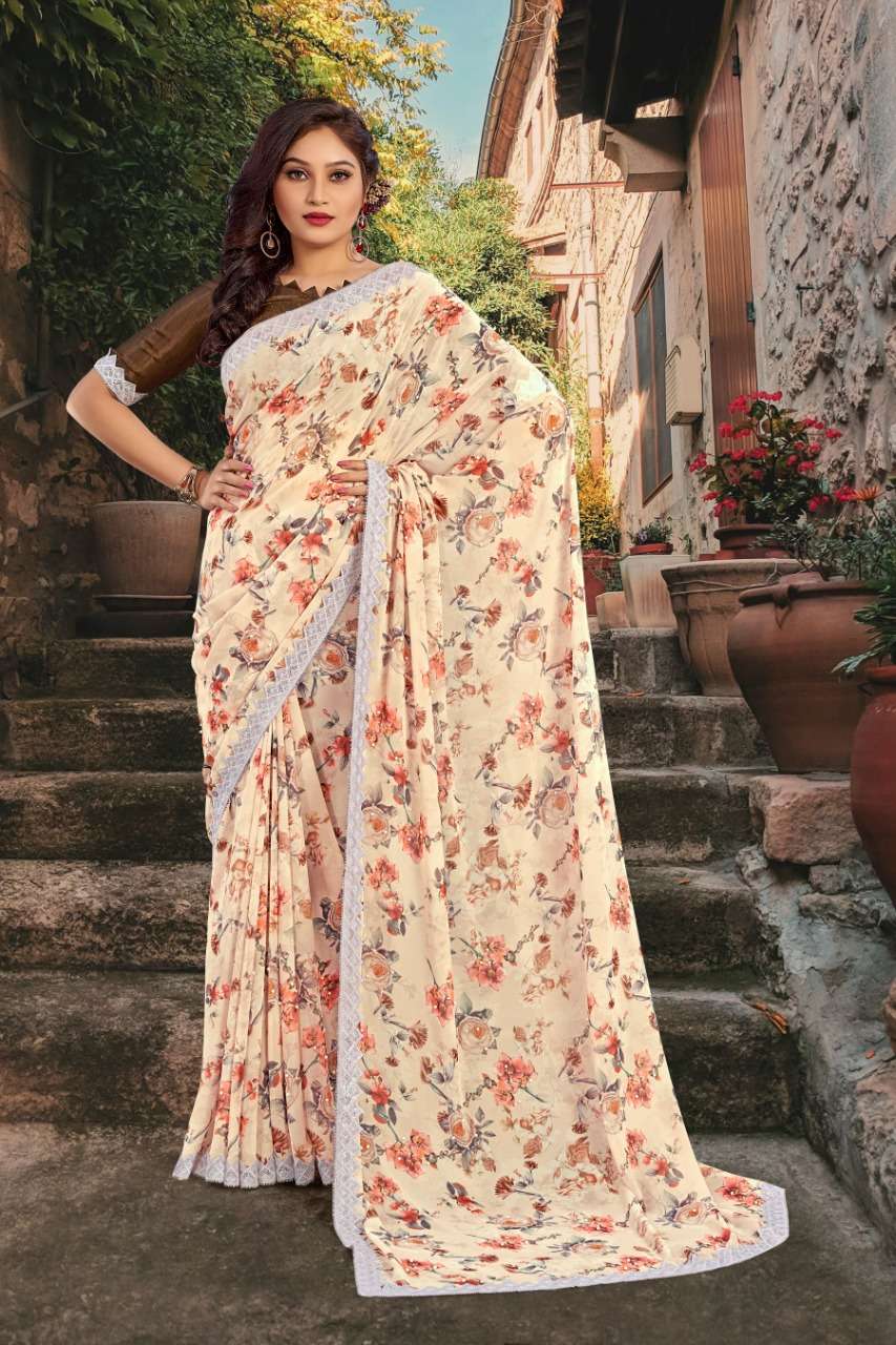 BOLLYWOOD BEAUTY BY YADU NANDAN FASHION 01 TO 03 SERIES INDIAN TRADITIONAL WEAR COLLECTION BEAUTIFUL STYLISH FANCY COLORFUL PARTY WEAR & OCCASIONAL WEAR GEORGETTE PRINT SAREES AT WHOLESALE PRICE