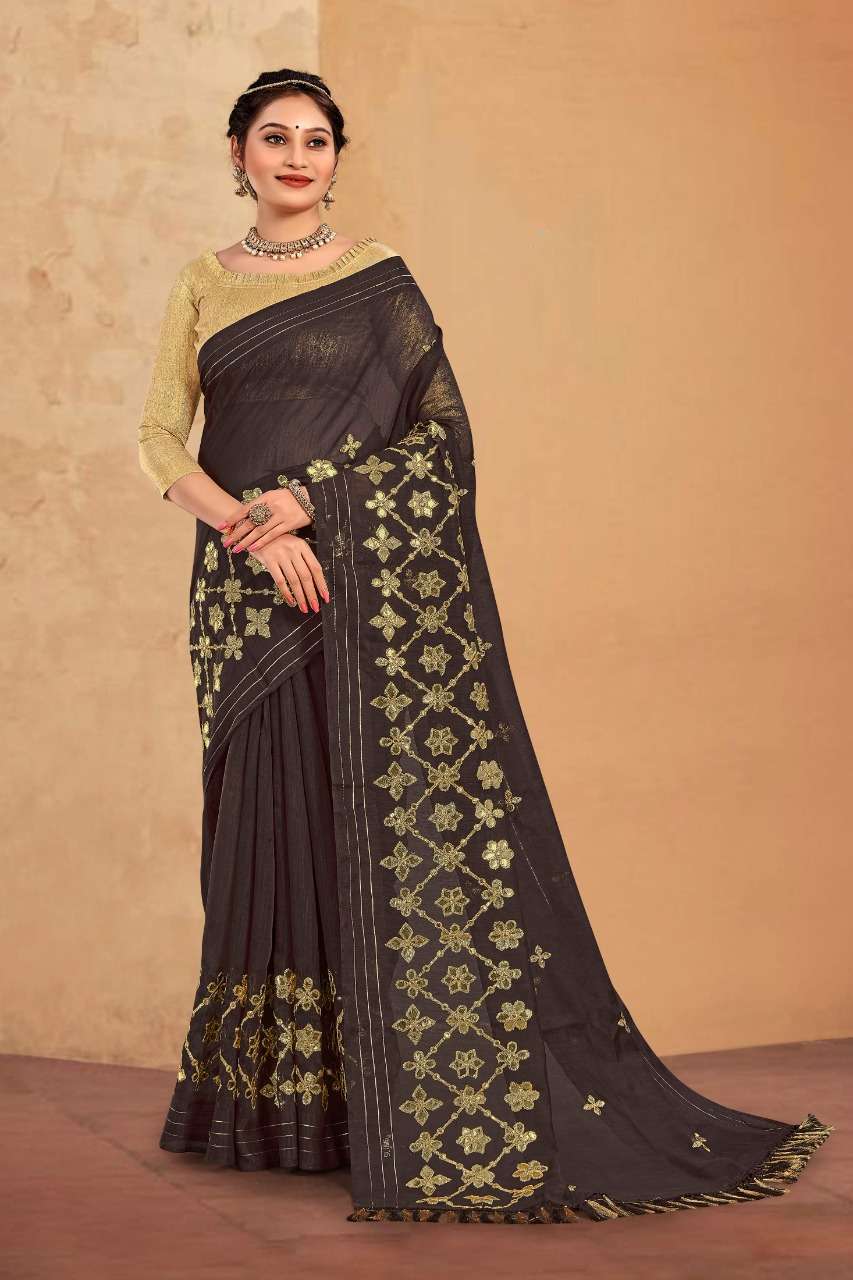 SELVIA COTTON BY YADU NANDAN FASHION 01 TO 04 SERIES INDIAN TRADITIONAL WEAR COLLECTION BEAUTIFUL STYLISH FANCY COLORFUL PARTY WEAR & OCCASIONAL WEAR COTTON EMBROIDERED SAREES AT WHOLESALE PRICE