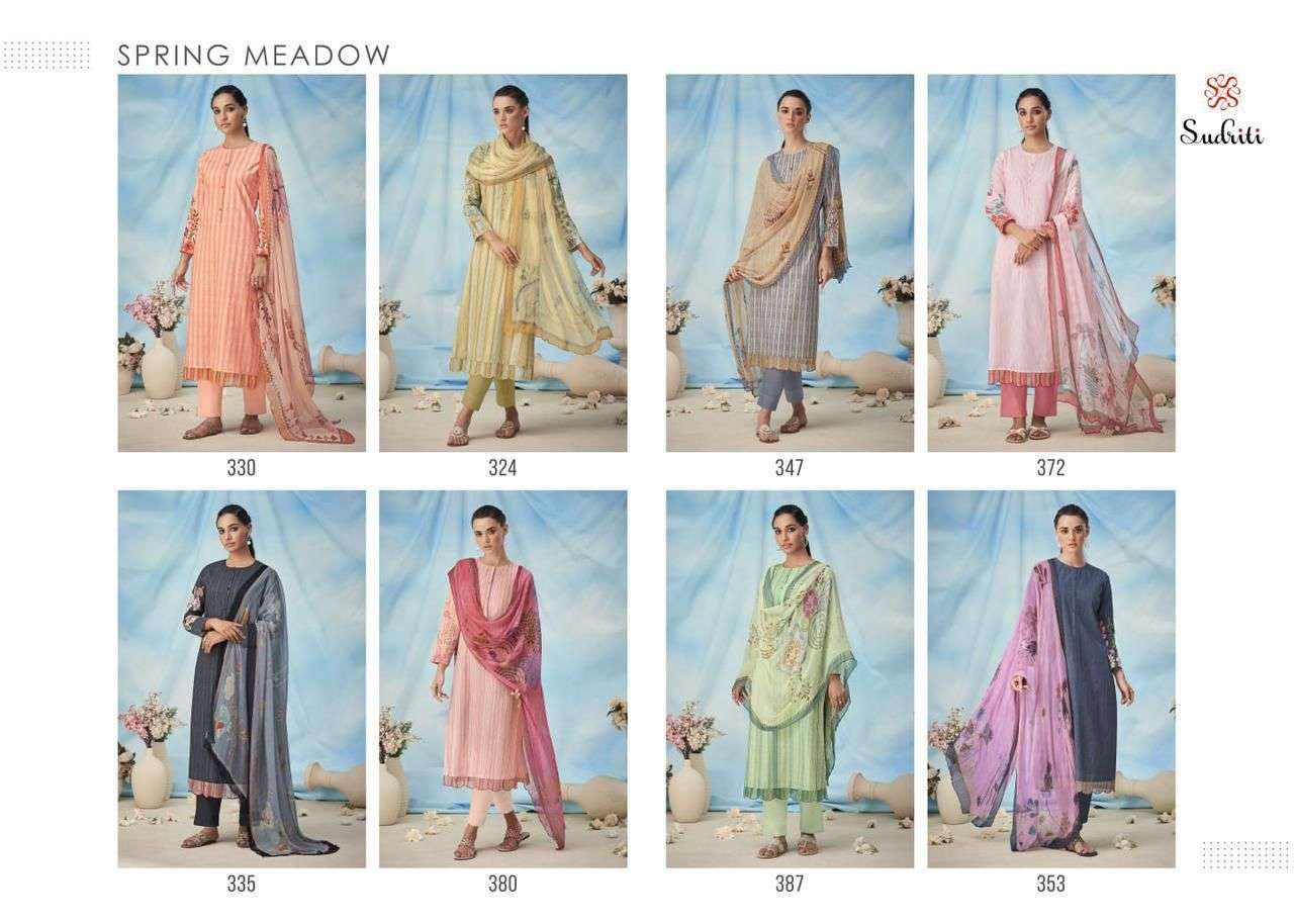 SPRING MEADOW BY SUDRITI BEAUTIFUL SUITS COLORFUL STYLISH FANCY CASUAL WEAR & ETHNIC WEAR PURE COTTON PRINT DRESSES AT WHOLESALE PRICE