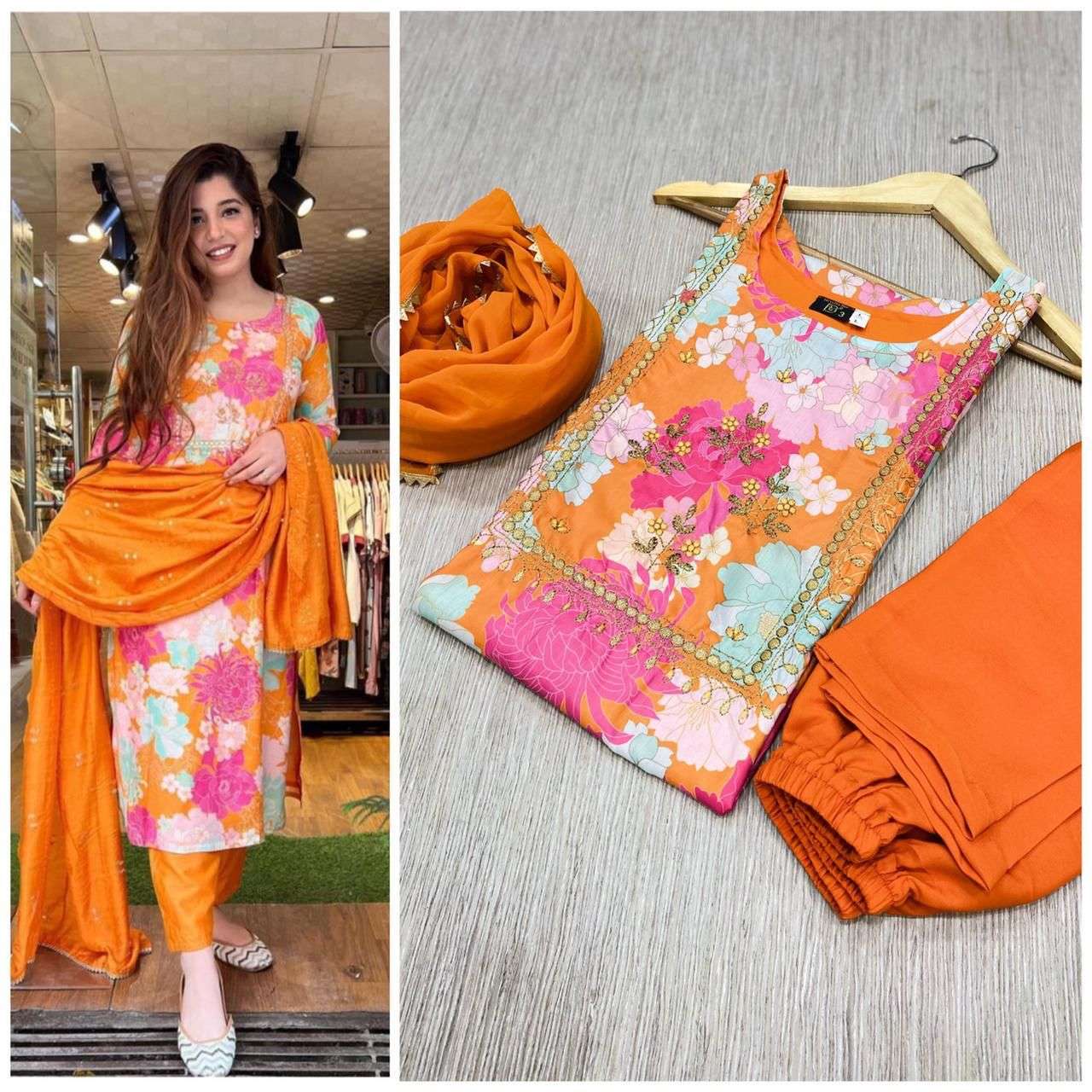 Lotus By Fashid Wholesale 01 To 04 Series Beautiful Suits Colorful Stylish Fancy Casual Wear & Ethnic Wear Pure Muslin Silk Dresses At Wholesale Price