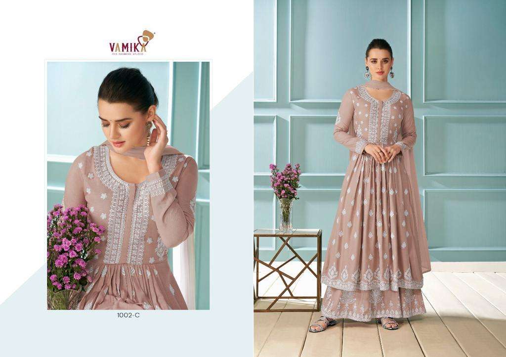 LAKHNAVI VOL-1 COLOUR PLUS BY VAMIKA BEAUTIFUL SHARARA SUITS COLORFUL STYLISH FANCY CASUAL WEAR & ETHNIC WEAR RAYON WITH WORK DRESSES AT WHOLESALE PRICE