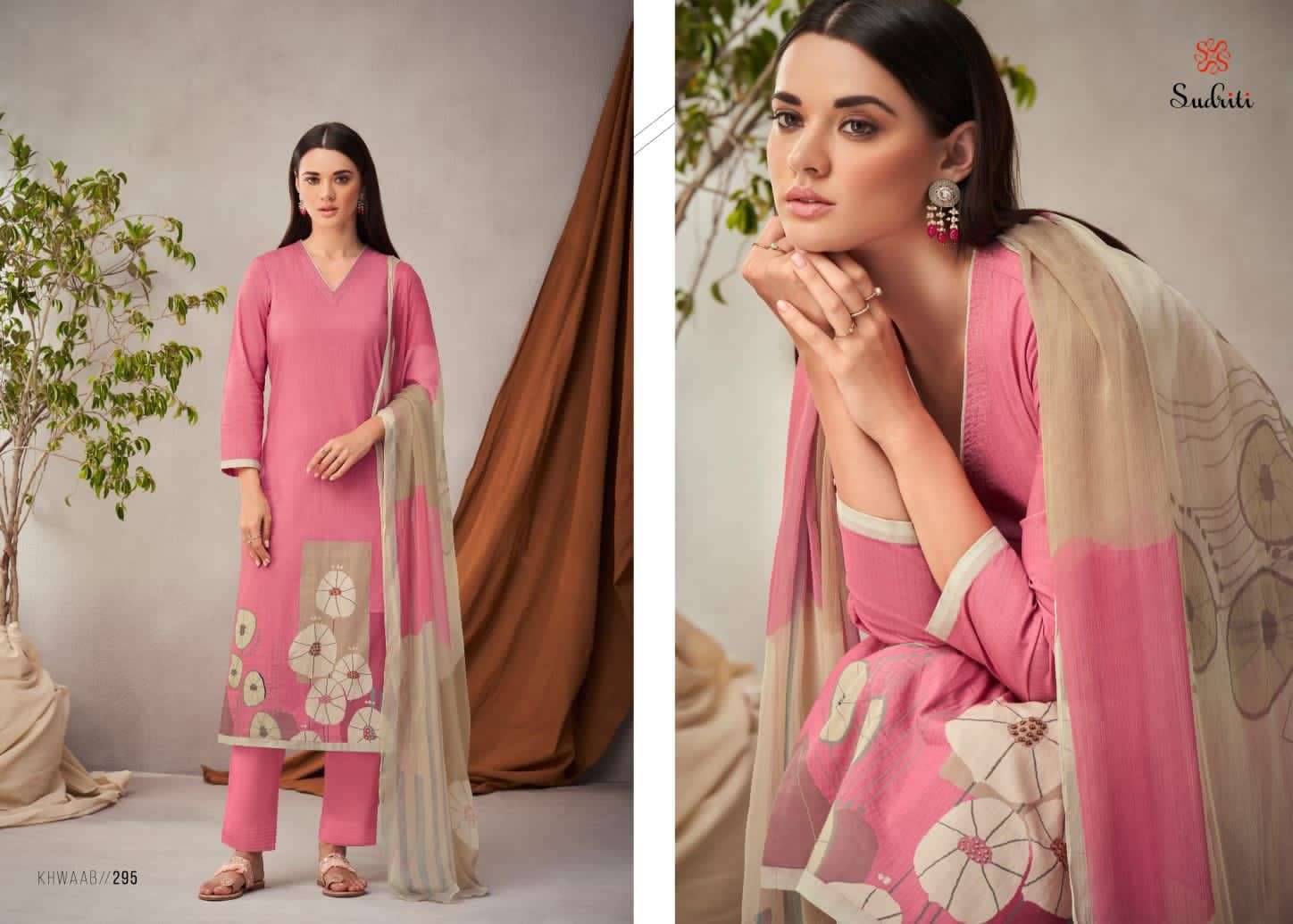 Khwaab By Sudriti Beautiful Suits Colorful Stylish Fancy Casual Wear & Ethnic Wear Pure Cotton Print Dresses At Wholesale Price