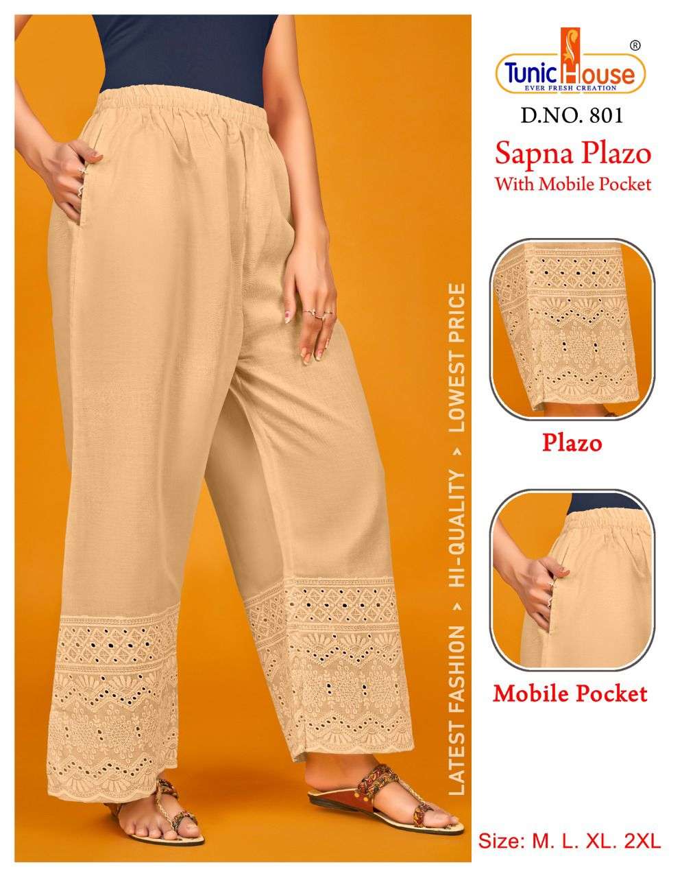 SAPNA PLAZO BY TUNIC HOUSE STYLISH FANCY BEAUTIFUL COLORFUL CASUAL WEAR & ETHNIC WEAR COTTON JEGGINGS AT WHOLESALE PRICE