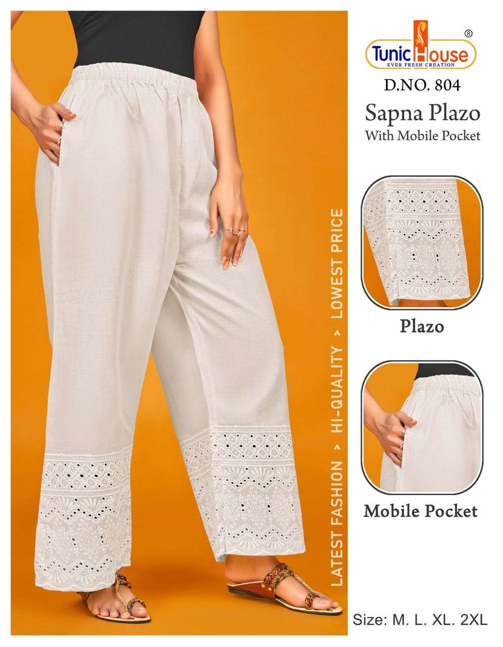 SAPNA PLAZO BY TUNIC HOUSE STYLISH FANCY BEAUTIFUL COLORFUL CASUAL WEAR & ETHNIC WEAR COTTON JEGGINGS AT WHOLESALE PRICE