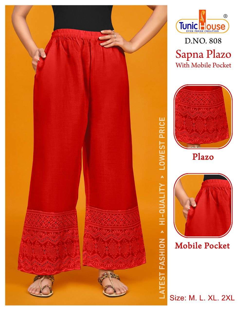 SAPNA PLAZO BY TUNIC HOUSE STYLISH FANCY BEAUTIFUL COLORFUL CASUAL WEAR & ETHNIC WEAR COTTON JEGGINGS AT WHOLESALE PRICE