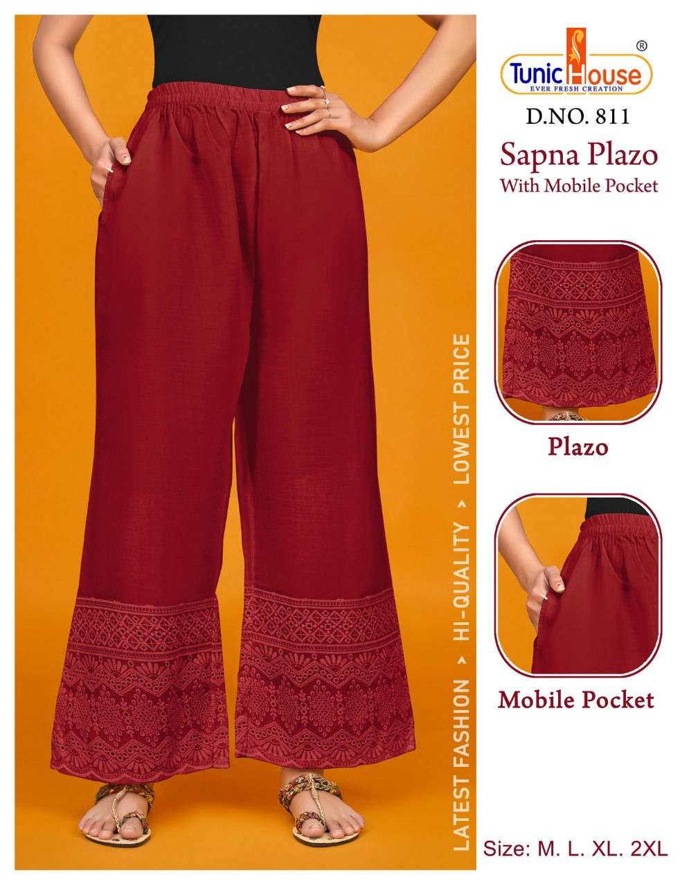 SAPNA PLAZO BY TUNIC HOUSE STYLISH FANCY BEAUTIFUL COLORFUL CASUAL WEAR & ETHNIC WEAR COTTON JEGGINGS AT WHOLESALE PRICE