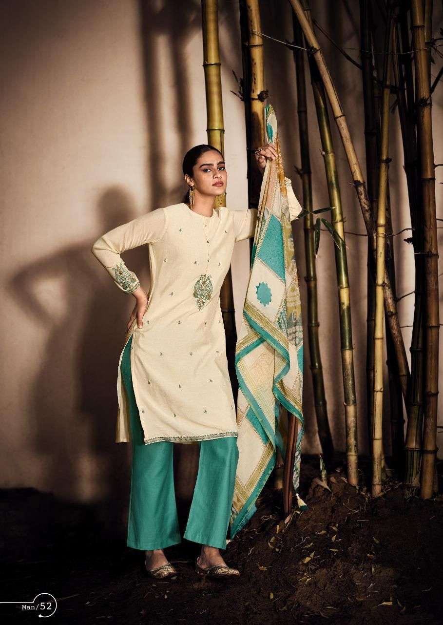 MANVIKA BY EHRUM 51 TO 53 SERIES BEAUTIFUL SUITS COLORFUL STYLISH FANCY CASUAL WEAR & ETHNIC WEAR MUSLIN DRESSES AT WHOLESALE PRICE