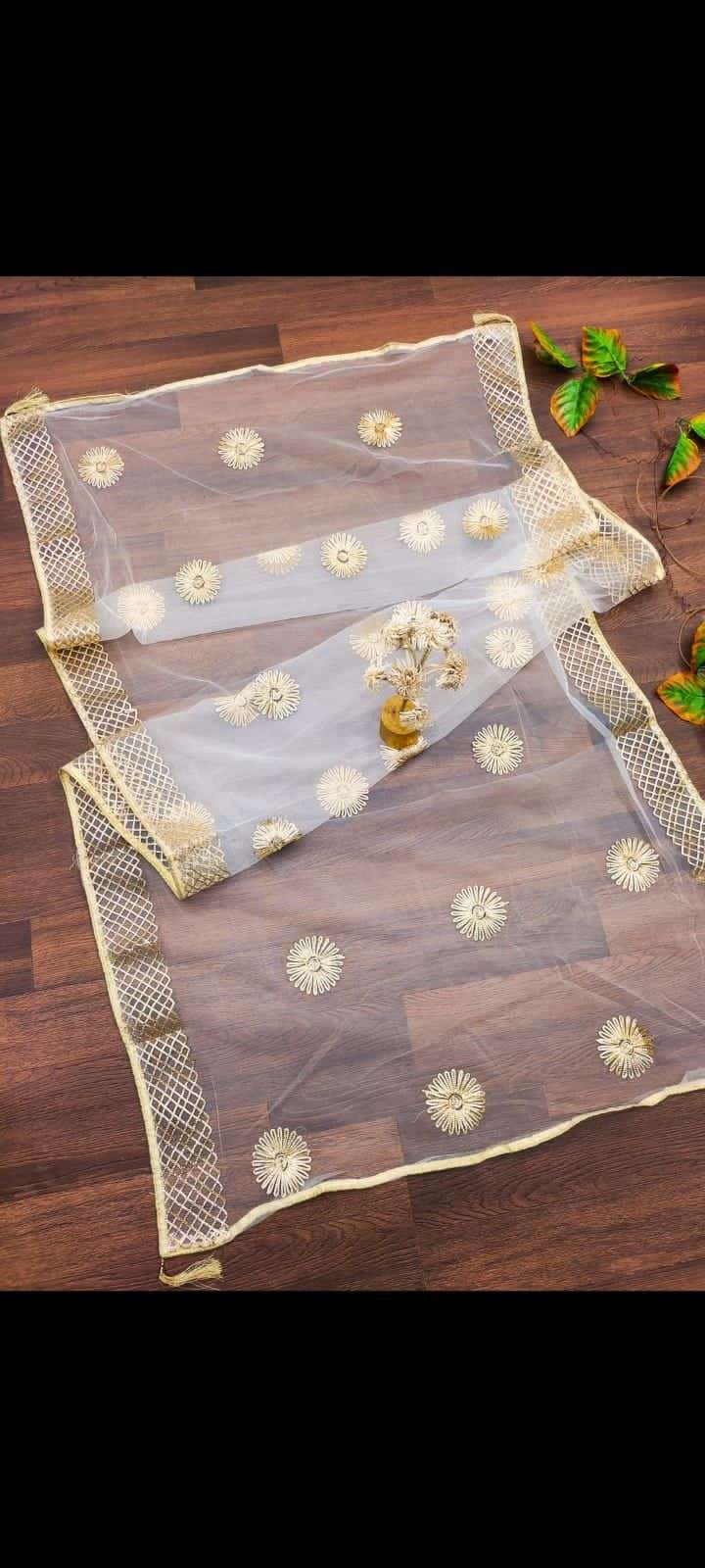 NET DUPATTA BY KAAMIRI 01 TO 17 SERIES DESIGNER BEAUTIFUL STYLISH FANCY COLORFUL PARTY WEAR & ETHNIC WEAR NET DUPATTA AT WHOLESALE PRICE