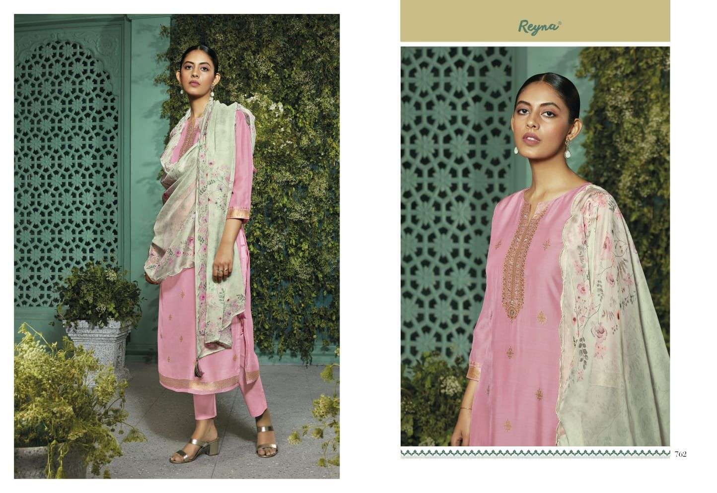 VIOLA BY REYNA 761 TO 766 SERIES BEAUTIFUL SUITS COLORFUL STYLISH FANCY CASUAL WEAR & ETHNIC WEAR PURE BEMBERG COTTON DRESSES AT WHOLESALE PRICE