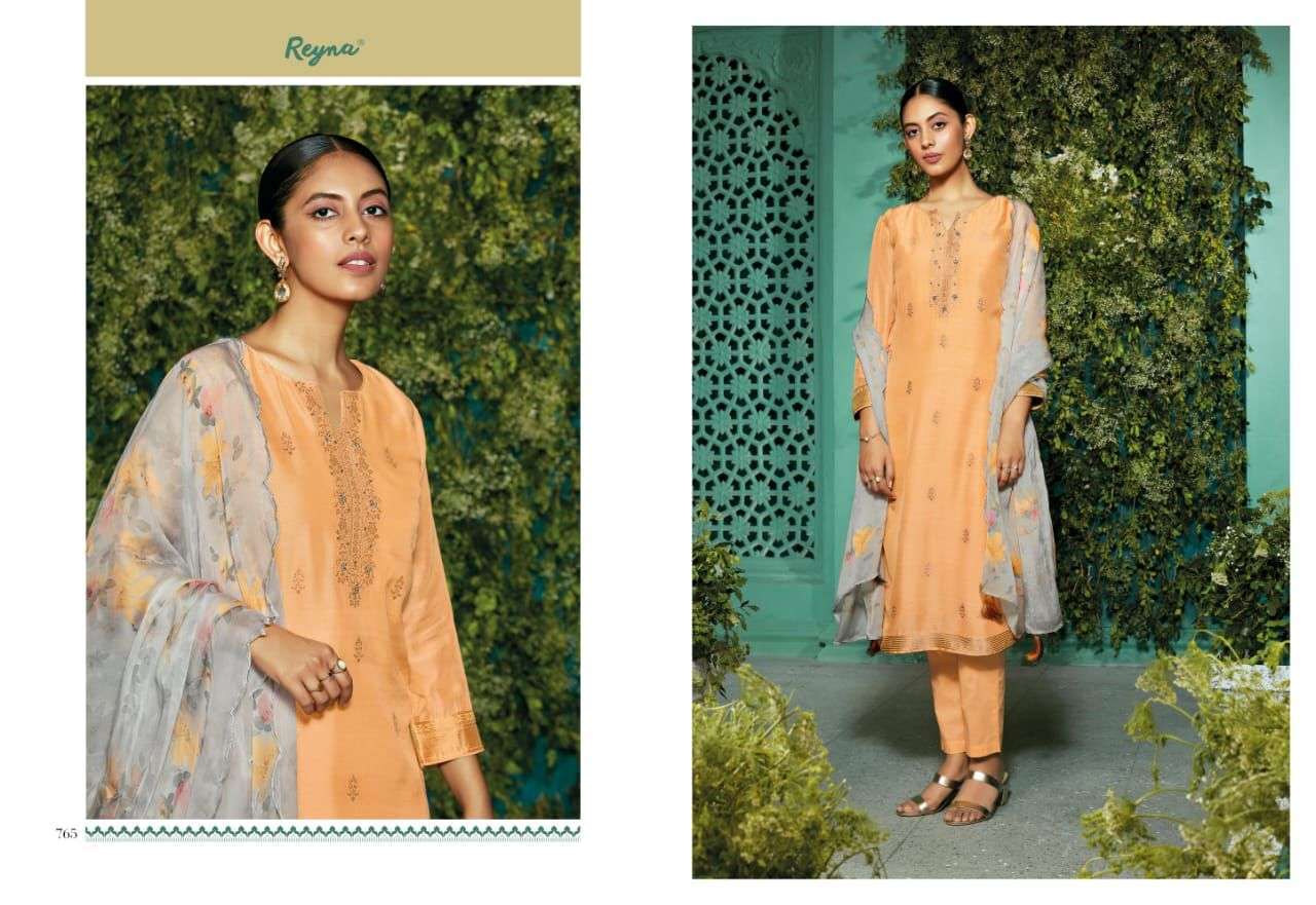 VIOLA BY REYNA 761 TO 766 SERIES BEAUTIFUL SUITS COLORFUL STYLISH FANCY CASUAL WEAR & ETHNIC WEAR PURE BEMBERG COTTON DRESSES AT WHOLESALE PRICE