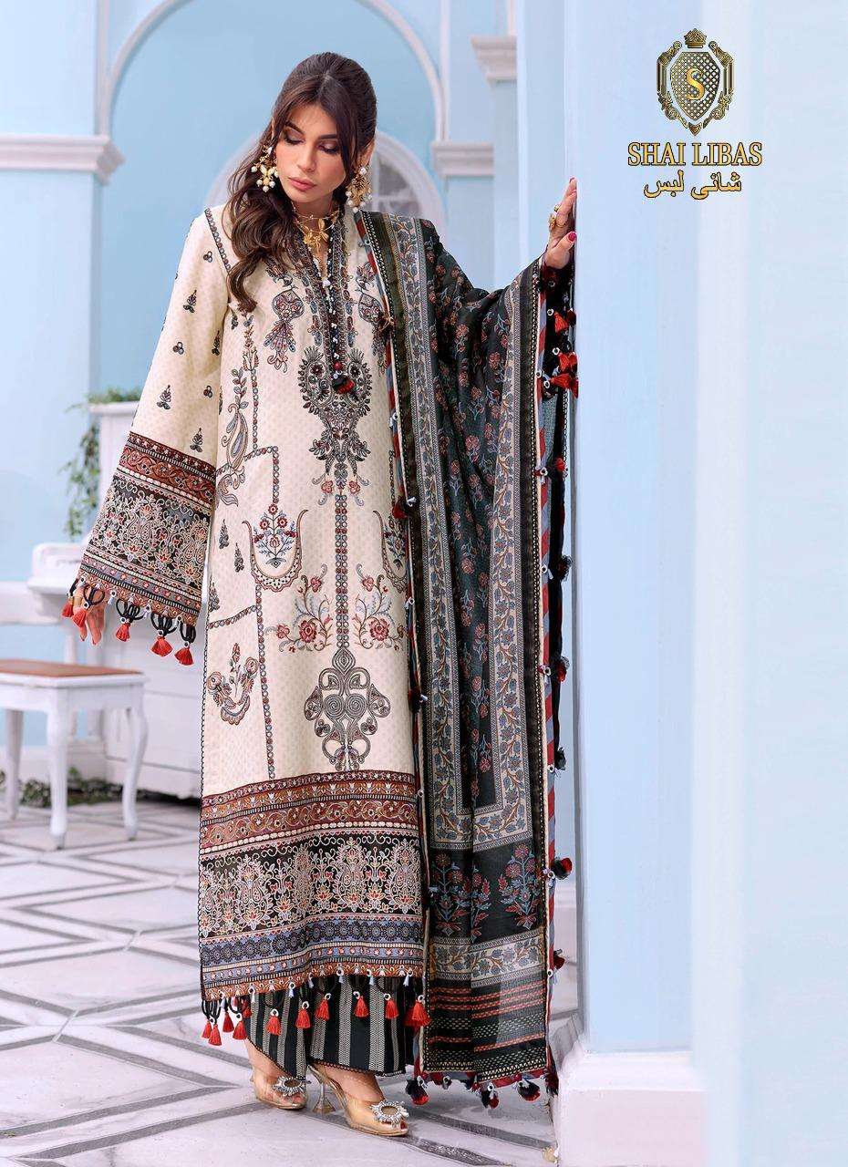 ANAYA VOL-2 BY SHAI LIBAS 1001 TO 1005 SERIES BEAUTIFUL PAKISTANI SUITS COLORFUL STYLISH FANCY CASUAL WEAR & ETHNIC WEAR PURE CAMBRIC COTTON EMBROIDERED DRESSES AT WHOLESALE PRICE