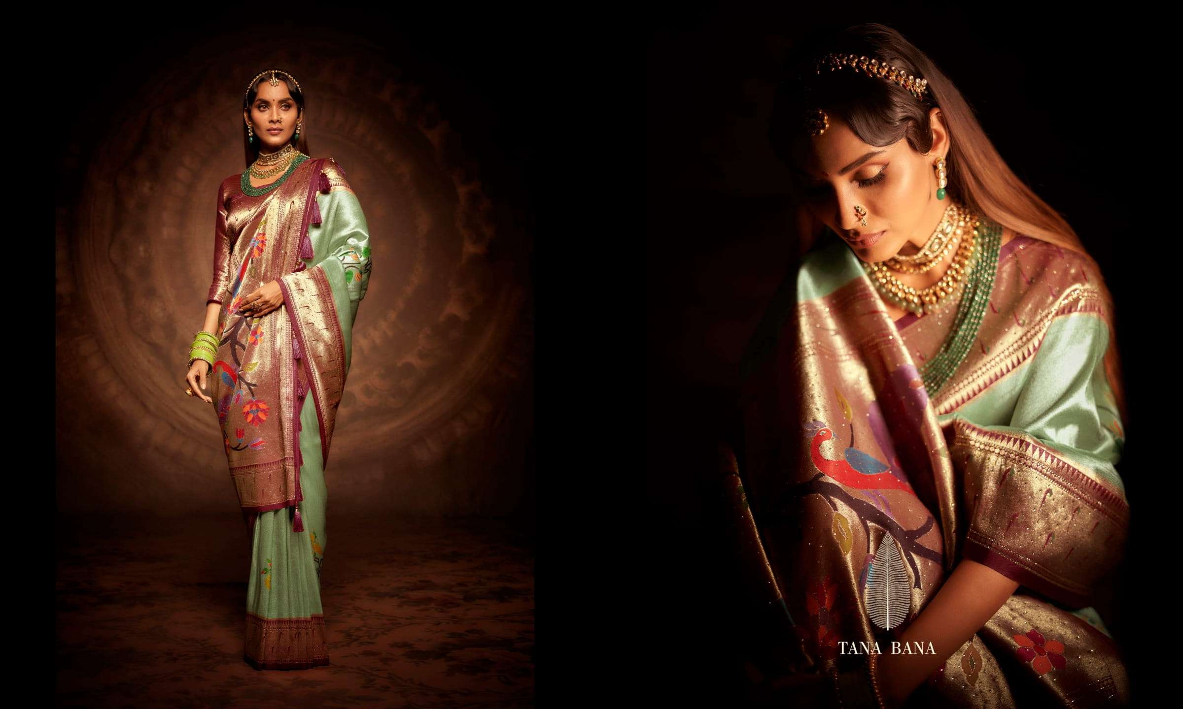 PATTA SUTRA VOL-6 BY TANA BANA 06-A TO 06-D SERIES INDIAN TRADITIONAL WEAR COLLECTION BEAUTIFUL STYLISH FANCY COLORFUL PARTY WEAR & OCCASIONAL WEAR PURE SILK SAREES AT WHOLESALE PRICE