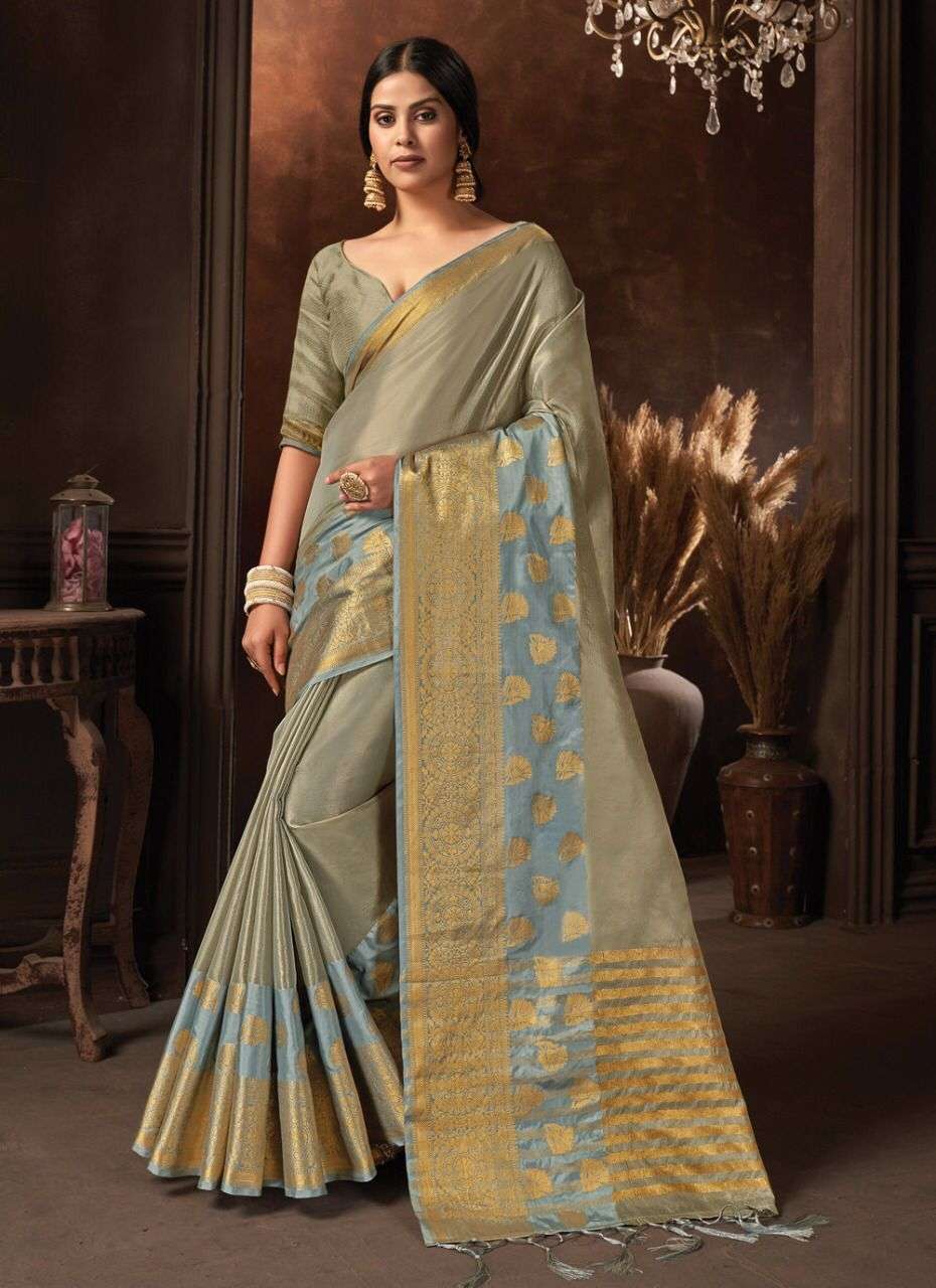 CHANDRIKA BY SANGAM PRINTS 1917 TO 1922 SERIES INDIAN TRADITIONAL WEAR COLLECTION BEAUTIFUL STYLISH FANCY COLORFUL PARTY WEAR & OCCASIONAL WEAR ORGANZA SAREES AT WHOLESALE PRICE