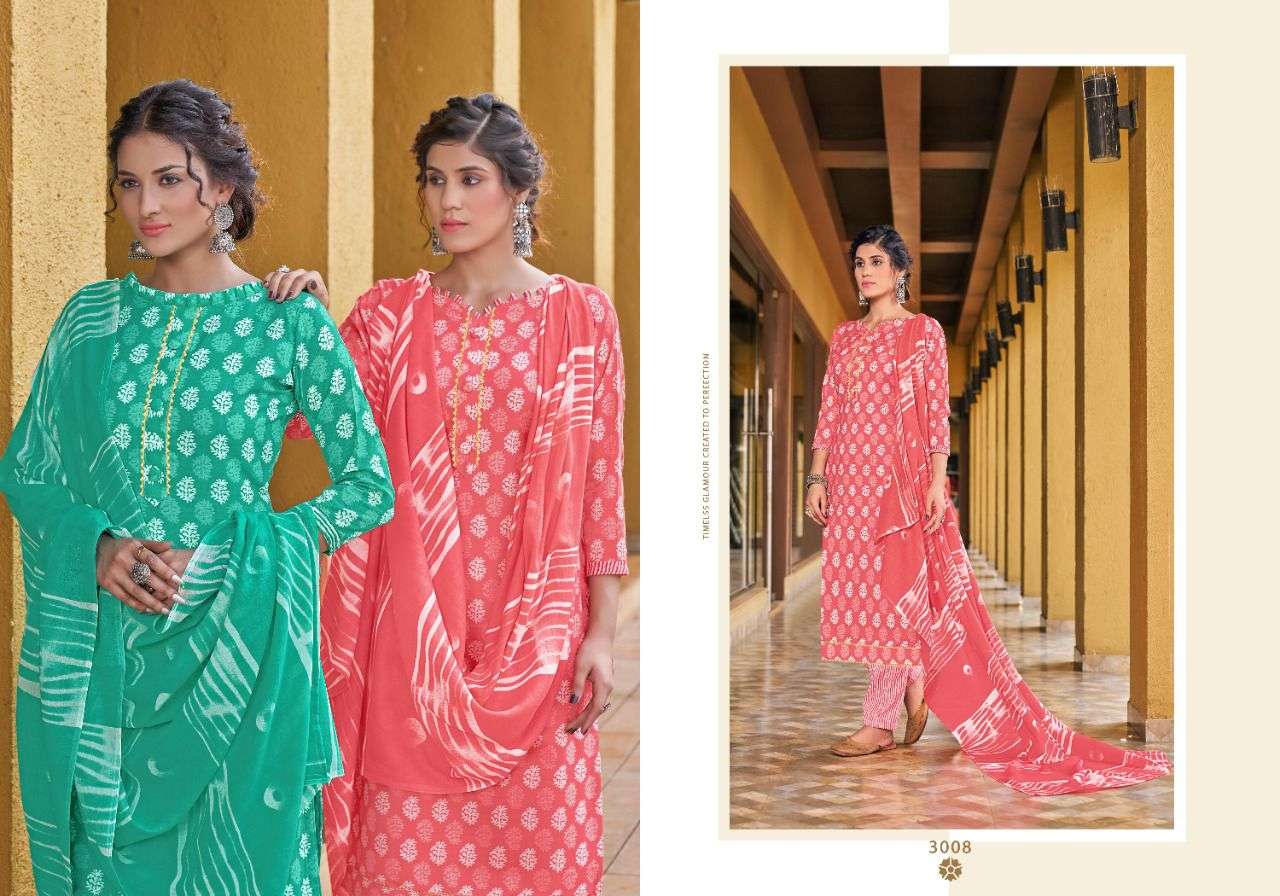 RUMY VOL-3 BY RADHA FAB 3001 TO 3010 SERIES BEAUTIFUL STYLISH SUITS FANCY COLORFUL CASUAL WEAR & ETHNIC WEAR & READY TO WEAR HEAVY COTTON PRINTED DRESSES AT WHOLESALE PRICE