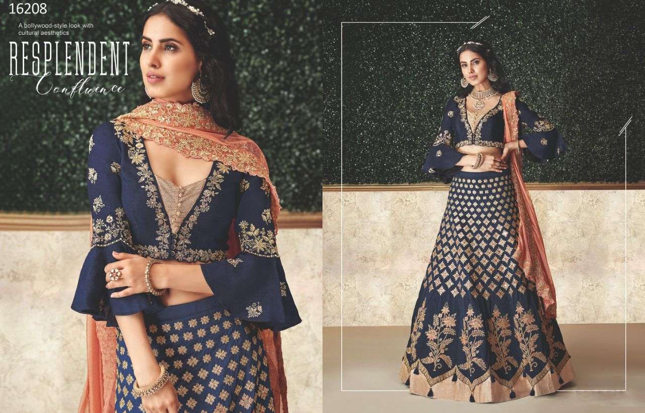 AASHIAH BY MAHOTSAV DESIGNER BEAUTIFUL NAVRATRI COLLECTION OCCASIONAL WEAR & PARTY WEAR SILK LEHENGAS AT WHOLESALE PRICE