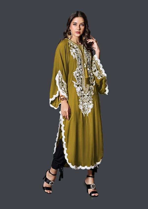 ZS VOL-43 BY ZS 01 TO 06 SERIES DESIGNER STYLISH FANCY COLORFUL BEAUTIFUL PARTY WEAR & ETHNIC WEAR COLLECTION PURE FAUX GEORGETTE KURTIS WITH BOTTOM AT WHOLESALE PRICE