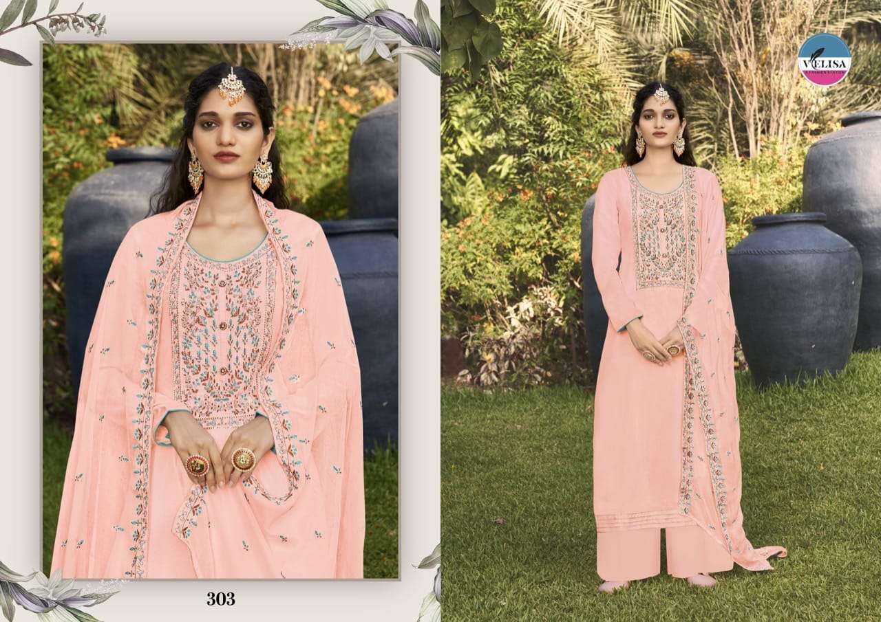 ZOYA BY VELISA 301 TO 304 SERIES BEAUTIFUL SHARARA SUITS COLORFUL STYLISH FANCY CASUAL WEAR & ETHNIC WEAR VISCOSE MUSLIN DRESSES AT WHOLESALE PRICE