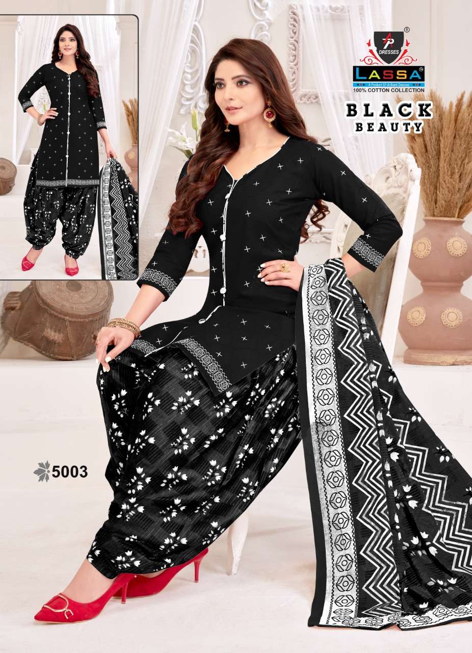 Black Beauty Vol-5 By Lassa 5001 To 5010 Series Beautiful Suits Colorful Stylish Fancy Casual Wear & Ethnic Wear Heavy Cotton Dresses At Wholesale Price