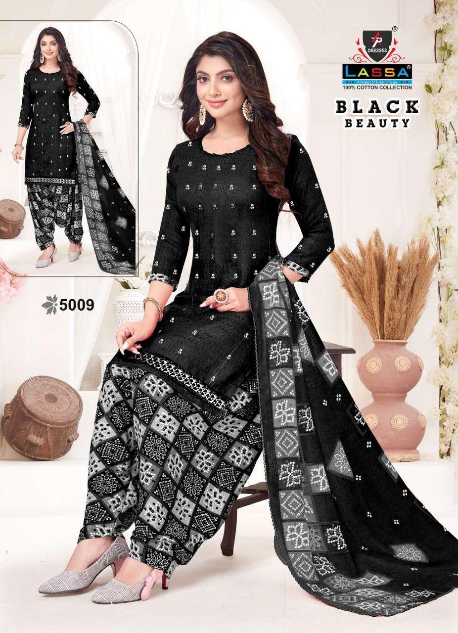 Black Beauty Vol-5 By Lassa 5001 To 5010 Series Beautiful Suits Colorful Stylish Fancy Casual Wear & Ethnic Wear Heavy Cotton Dresses At Wholesale Price