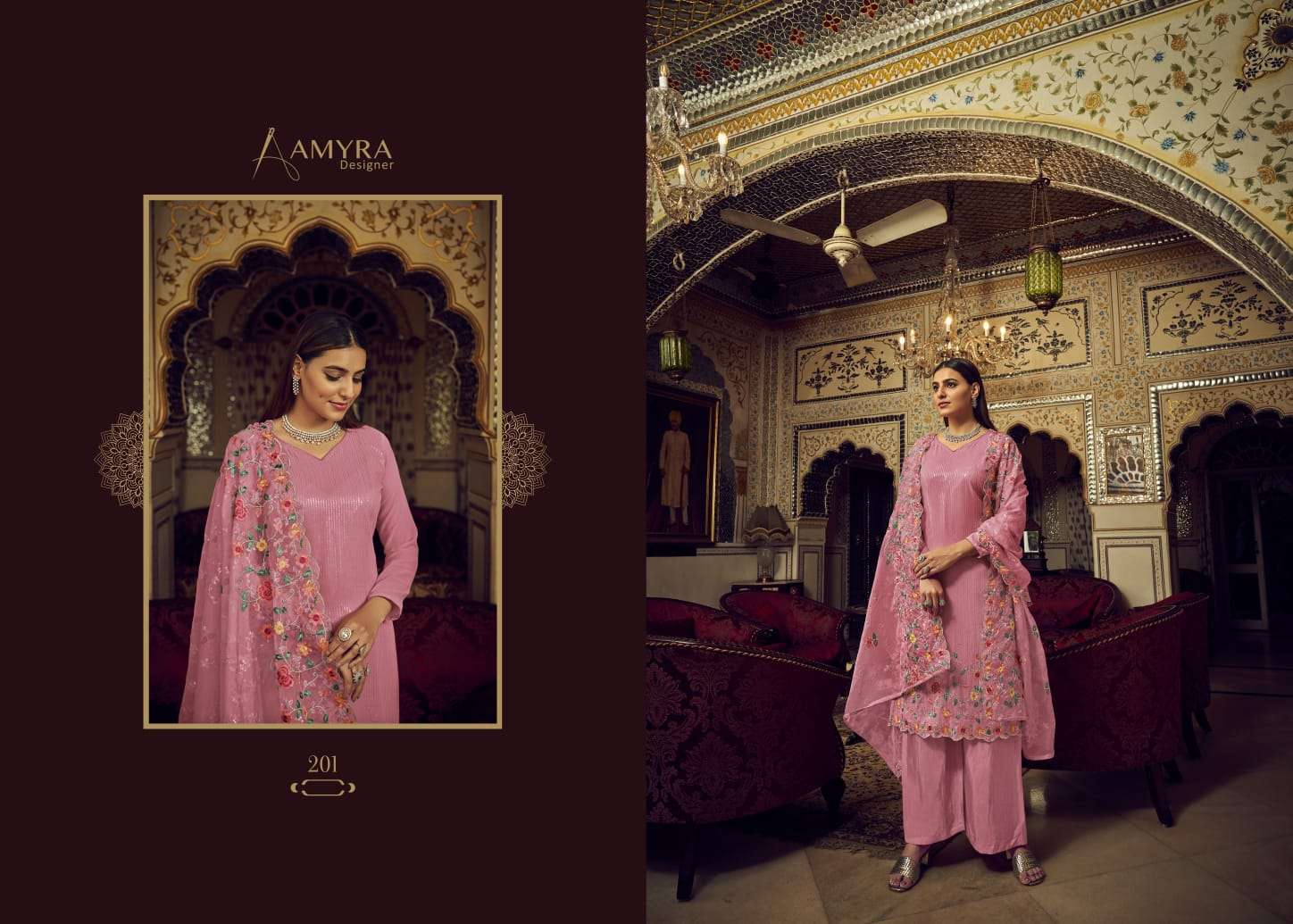 Mariya B By Amyra Designer 201 To 204 Series Beautiful Stylish Sharara Suits Fancy Colorful Casual Wear & Ethnic Wear & Ready To Wear Heavy Georgette Embroidered Dresses At Wholesale Price