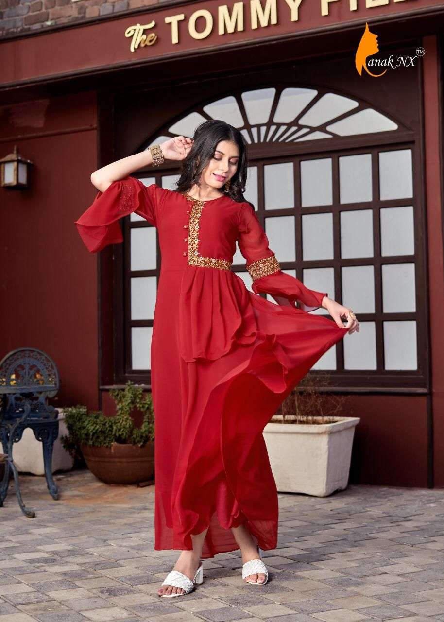 SASYA BY KANAK NX 2001 TO 2006 SERIES BEAUTIFUL STYLISH FANCY COLORFUL CASUAL WEAR & ETHNIC WEAR GEORGETTE EMBROIDERED GOWNS AT WHOLESALE PRICE