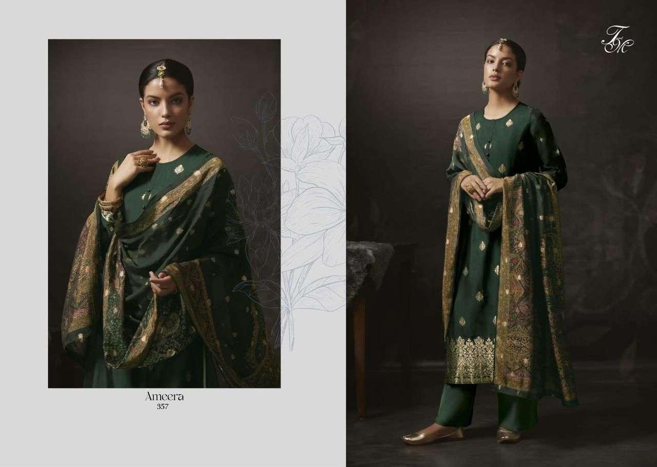 AMEERA BY T AND M DESIGNER STUDIO BEAUTIFUL SUITS COLORFUL STYLISH FANCY CASUAL WEAR & ETHNIC WEAR JACQUARD DRESSES AT WHOLESALE PRICE