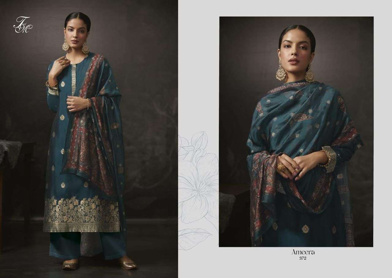 AMEERA BY T AND M DESIGNER STUDIO BEAUTIFUL SUITS COLORFUL STYLISH FANCY CASUAL WEAR & ETHNIC WEAR JACQUARD DRESSES AT WHOLESALE PRICE