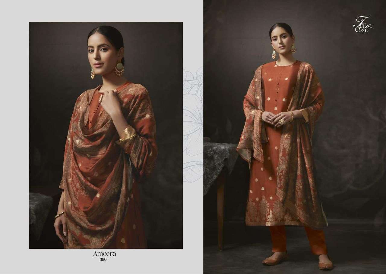 AMEERA BY T AND M DESIGNER STUDIO BEAUTIFUL SUITS COLORFUL STYLISH FANCY CASUAL WEAR & ETHNIC WEAR JACQUARD DRESSES AT WHOLESALE PRICE