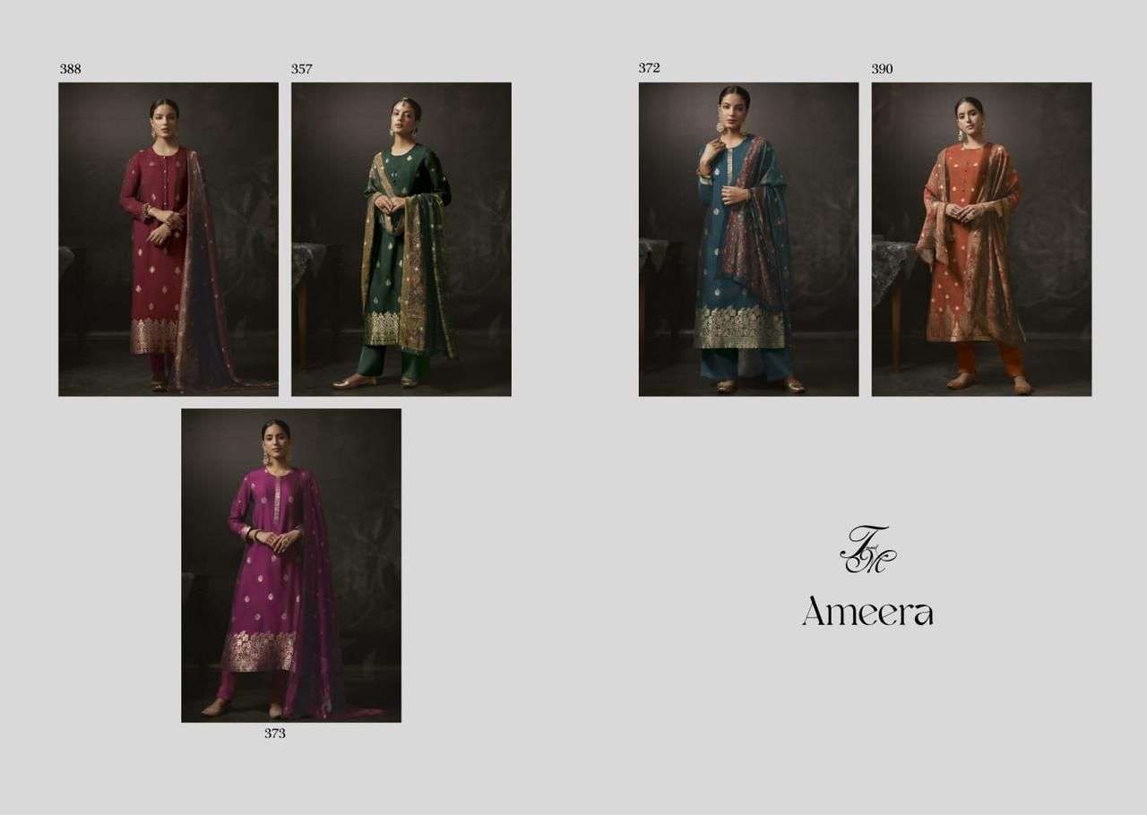 AMEERA BY T AND M DESIGNER STUDIO BEAUTIFUL SUITS COLORFUL STYLISH FANCY CASUAL WEAR & ETHNIC WEAR JACQUARD DRESSES AT WHOLESALE PRICE