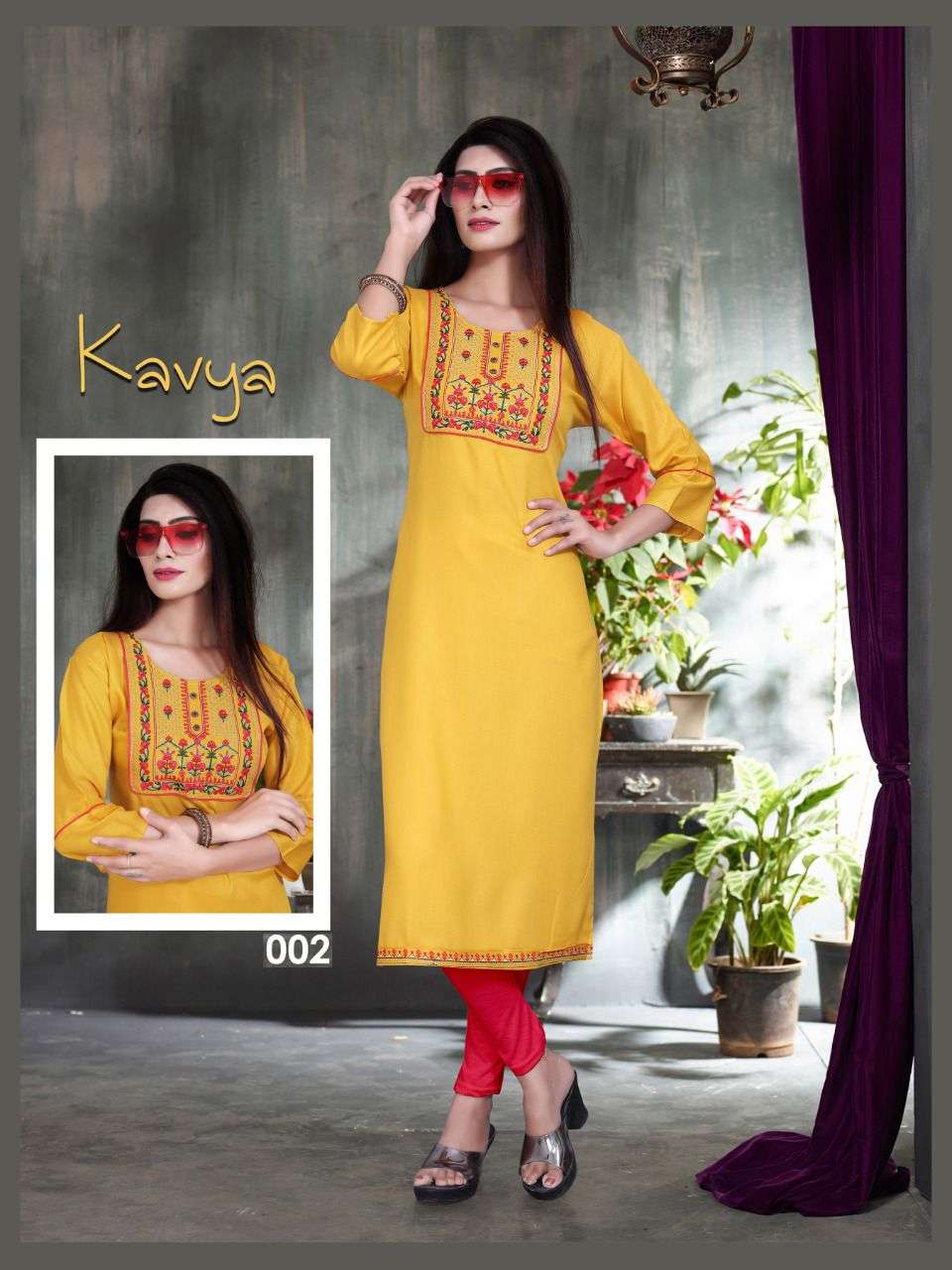 KAVYA VOL-4 BY AAGYA 001 TO 008 SERIES DESIGNER STYLISH FANCY COLORFUL BEAUTIFUL PARTY WEAR & ETHNIC WEAR COLLECTION RAYON EMBROIDERED KURTIS AT WHOLESALE PRICE