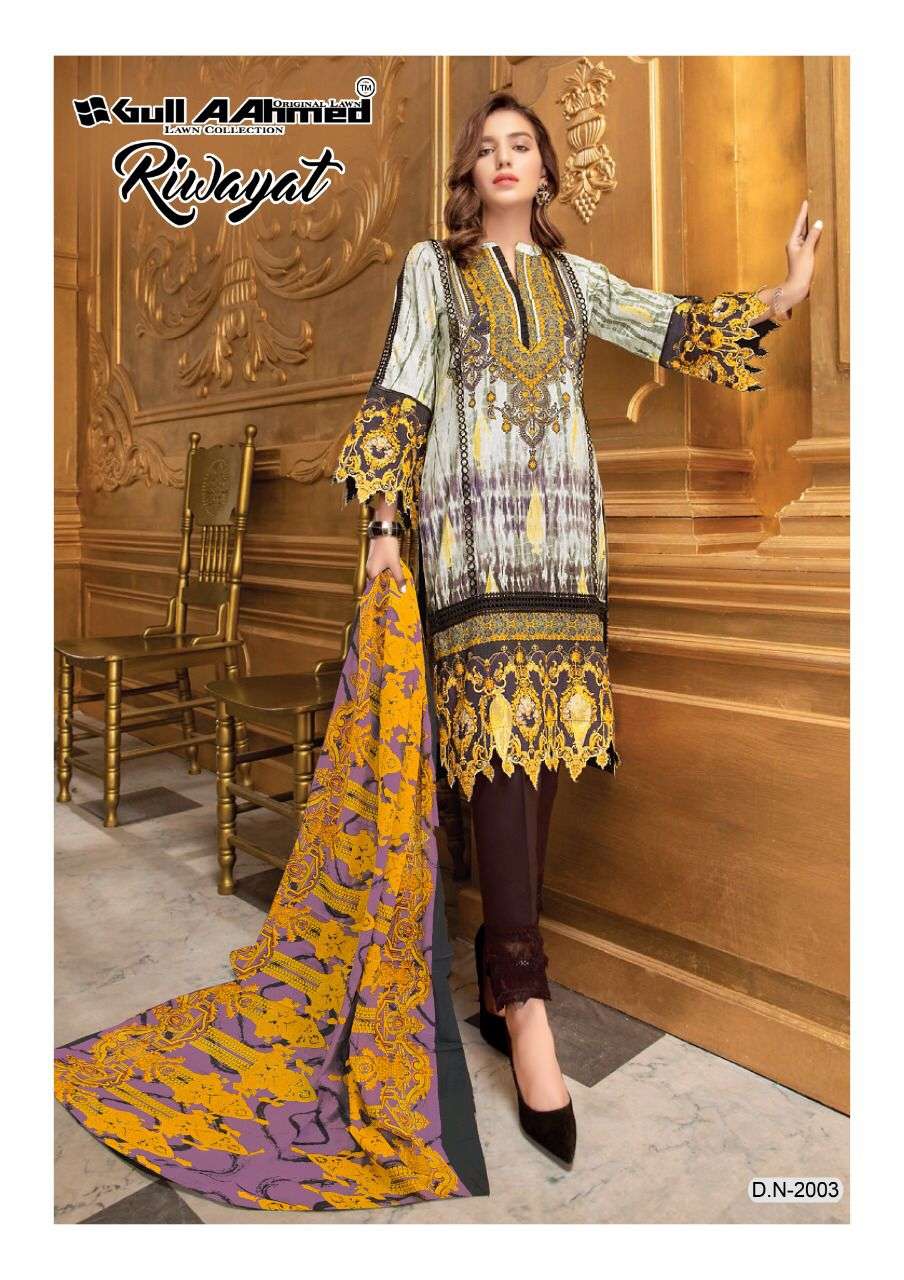 Riwayat Vol-2 By Gull Ahmed 2001 To 2006 Series Beautiful Stylish Suits Fancy Colorful Casual Wear & Ethnic Wear & Ready To Wear Pure Lawn Printed Dresses At Wholesale Price