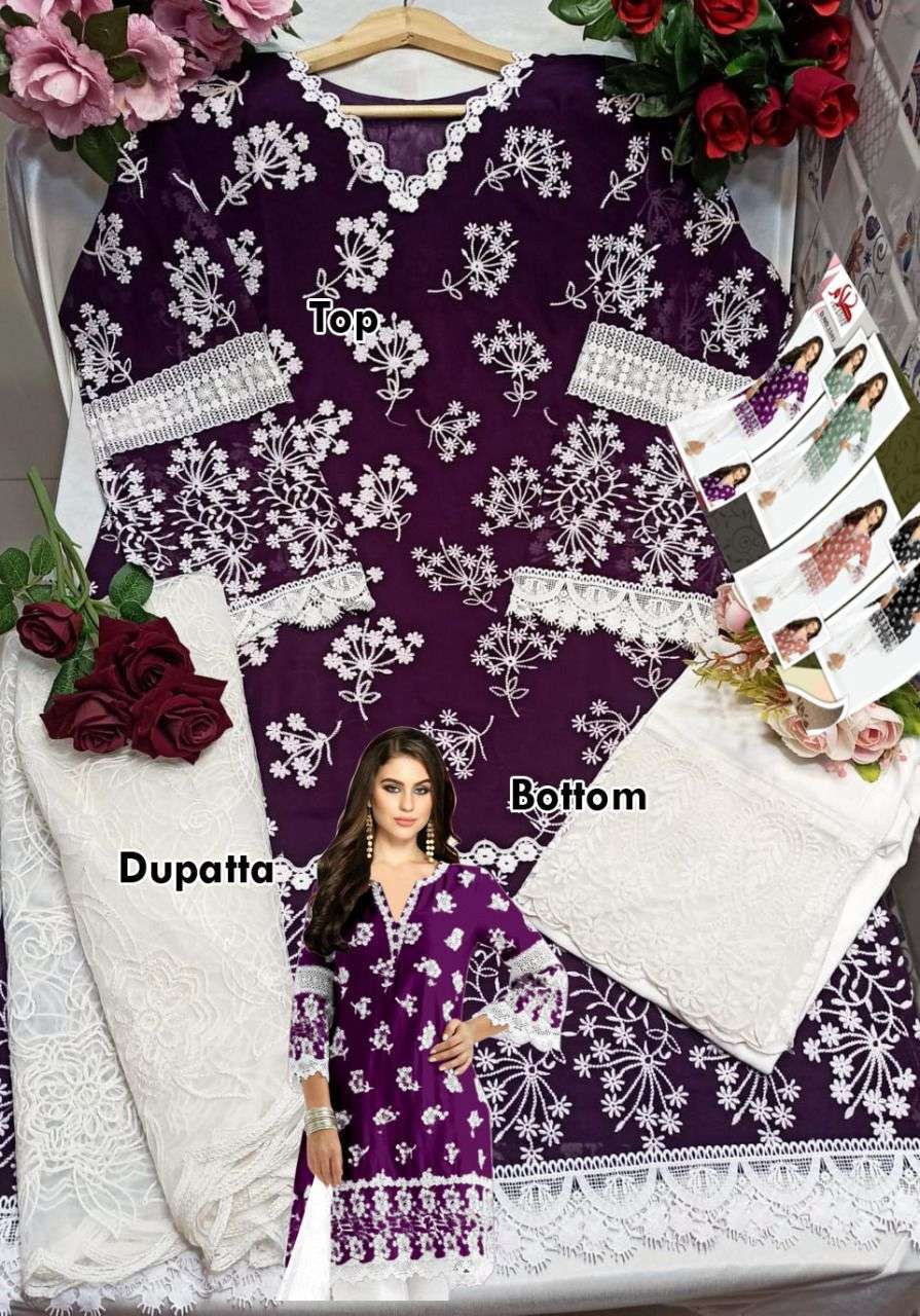 KALAM 1103 COLOURS BY KALAM CREATION 01 TO 04 SERIES BEAUTIFUL PAKISTANI SUITS COLORFUL STYLISH FANCY CASUAL WEAR & ETHNIC WEAR FAUX GEORGETTE DRESSES AT WHOLESALE PRICE