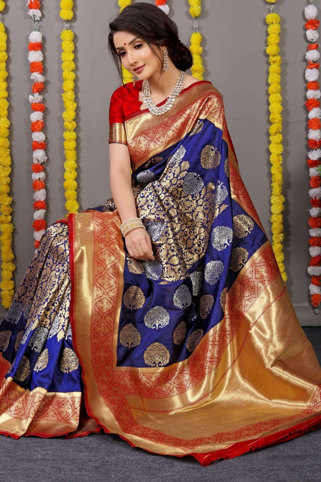 PT-MAHARAJA SILK BY FASHID WHOLESALE 01 TO 08 SERIES PH INDIAN TRADITIONAL WEAR COLLECTION BEAUTIFUL STYLISH FANCY COLORFUL PARTY WEAR & OCCASIONAL WEAR PURE SILK SAREES AT WHOLESALE PRICE