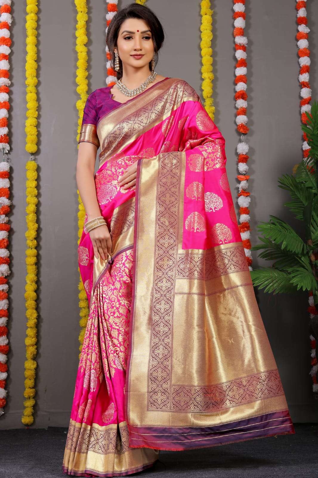 PT-MAHARAJA SILK BY FASHID WHOLESALE 01 TO 08 SERIES PH INDIAN TRADITIONAL WEAR COLLECTION BEAUTIFUL STYLISH FANCY COLORFUL PARTY WEAR & OCCASIONAL WEAR PURE SILK SAREES AT WHOLESALE PRICE