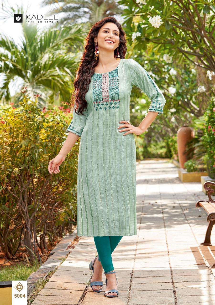 MAHEK BY KADLEE 1001 TO 1004 SERIES DESIGNER STYLISH FANCY COLORFUL BEAUTIFUL PARTY WEAR & ETHNIC WEAR COLLECTION PURE RAYON KURTIS AT WHOLESALE PRICE
