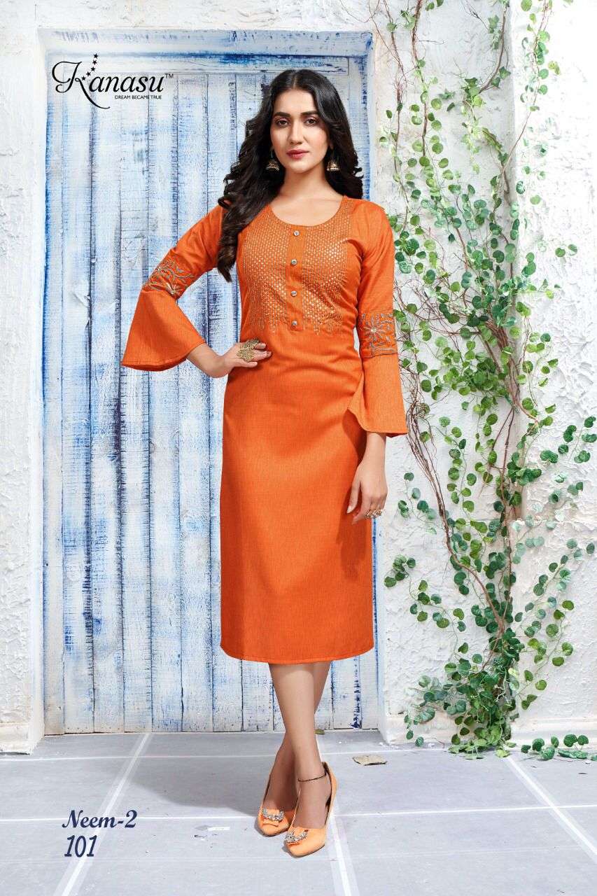 Buy Boutique Ever Blue,Orange color block kurti and Red,Blue Kurti combo  set in rayon fabric at Amazon.in