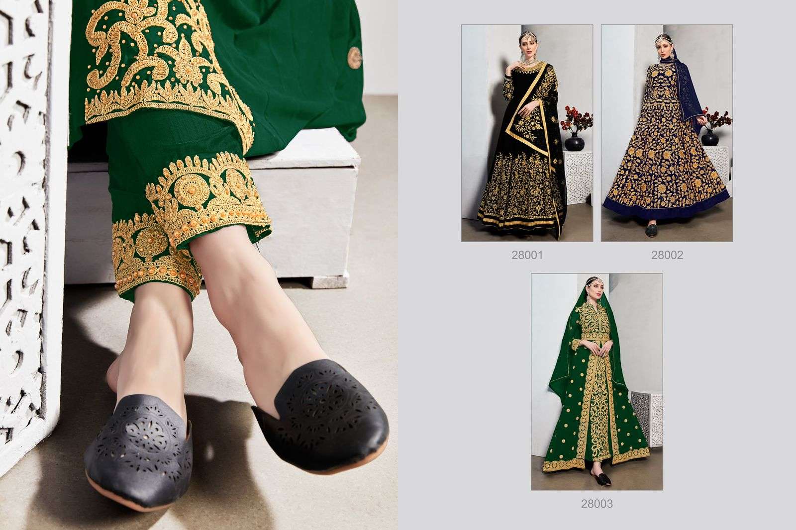Mahek Vol-28 By Senhora Dresses 28001 To 28003 Series Indian Designer Traditional Wear Collection Beautiful Stylish Fancy Colorful Party Wear & Occasional Wear Pure Georgette Embroidered Dresses At Wholesale Price