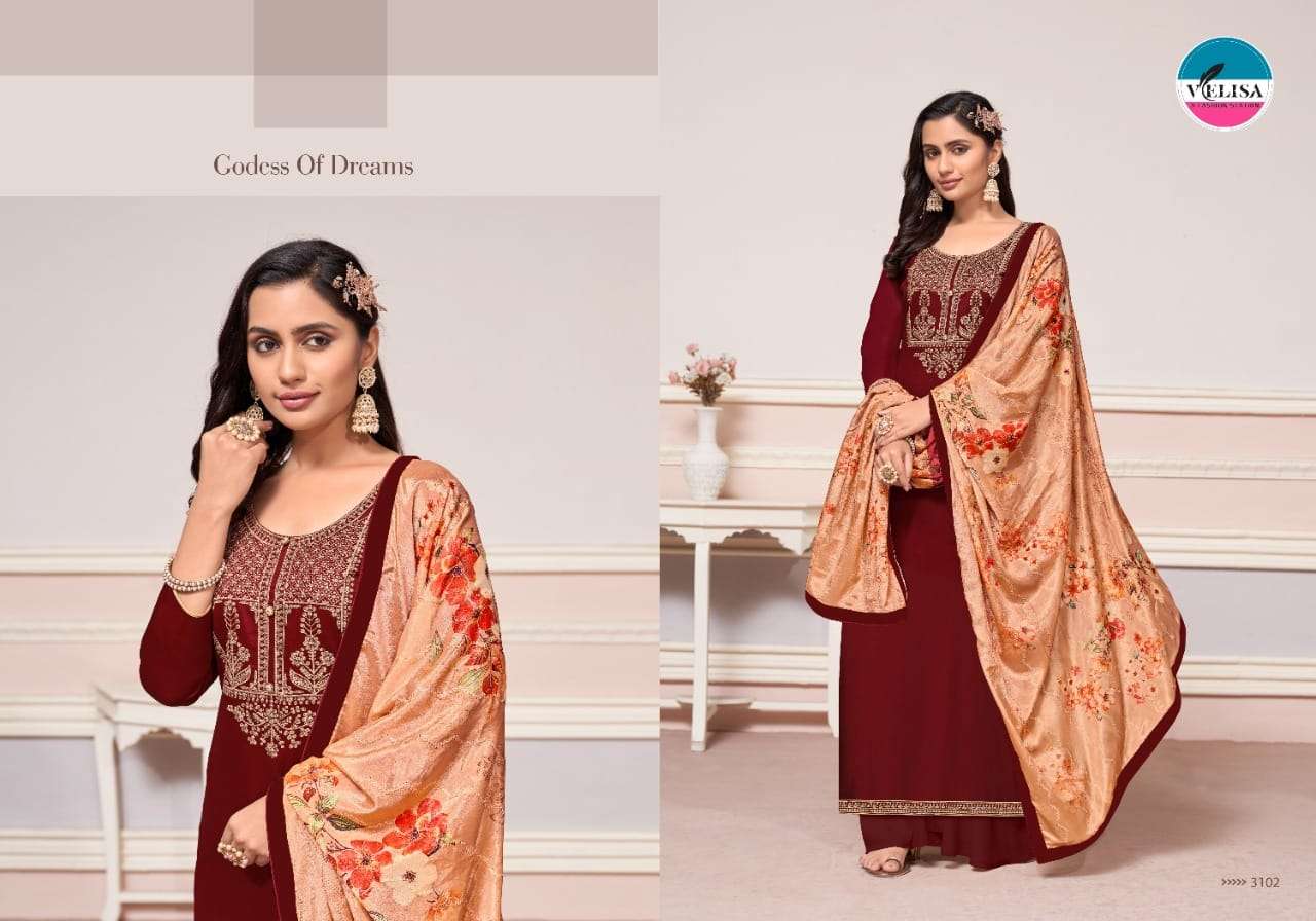 SEERAT BY VELISA 3201 TO 3204 SERIES BEAUTIFUL SUITS COLORFUL STYLISH FANCY CASUAL WEAR & ETHNIC WEAR PARAMPARA SILK DRESSES AT WHOLESALE PRICE