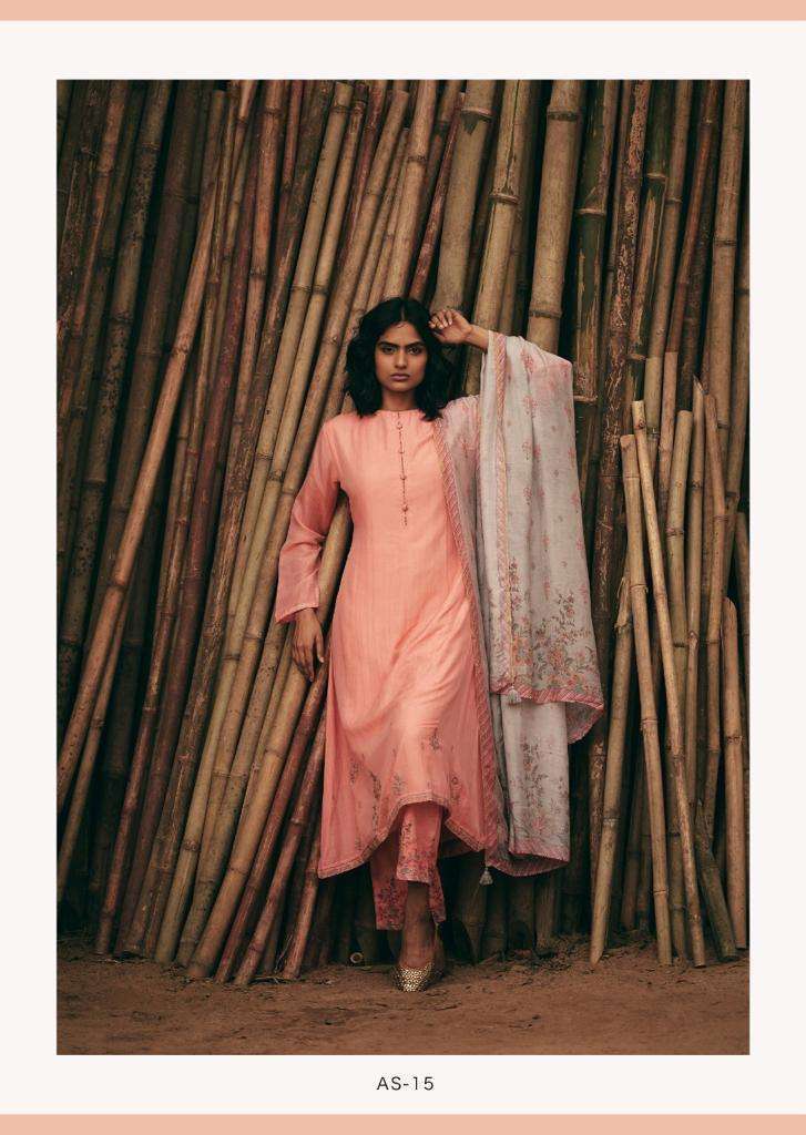 AUTOMN SONG BY VARSHA FASHION 11 TO 17 SERIES BEAUTIFUL SUITS COLORFUL STYLISH FANCY CASUAL WEAR & ETHNIC WEAR LINEN EMBROIDERED DRESSES AT WHOLESALE PRICE