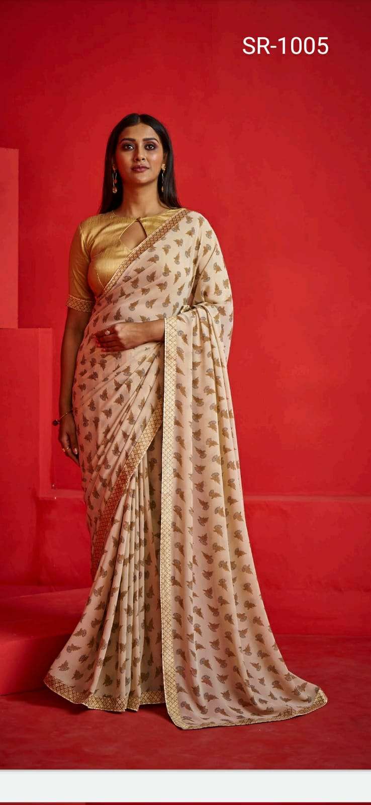 SRAVYA BY STAVAN 1001 TO 1010 SERIES INDIAN TRADITIONAL WEAR COLLECTION BEAUTIFUL STYLISH FANCY COLORFUL PARTY WEAR & OCCASIONAL WEAR WEIGHTLESS SAREES AT WHOLESALE PRICE