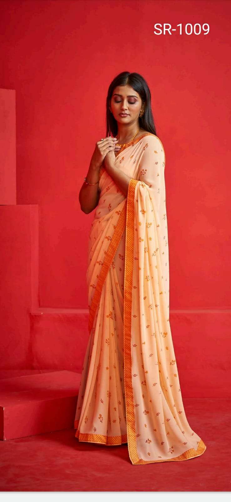 SRAVYA BY STAVAN 1001 TO 1010 SERIES INDIAN TRADITIONAL WEAR COLLECTION BEAUTIFUL STYLISH FANCY COLORFUL PARTY WEAR & OCCASIONAL WEAR WEIGHTLESS SAREES AT WHOLESALE PRICE